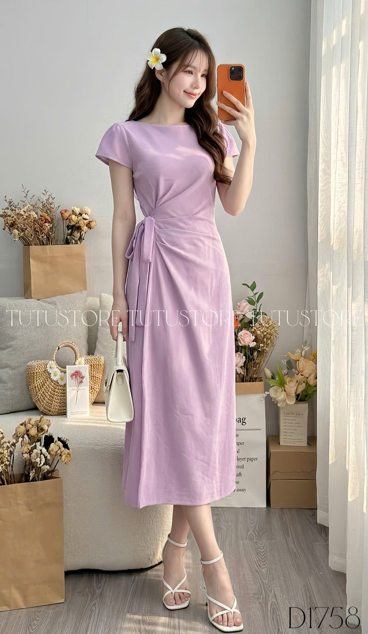Đầm Thiết Kế Buộc Eo Dáng Dài Đi Chơi TuTu Store Mã D1758