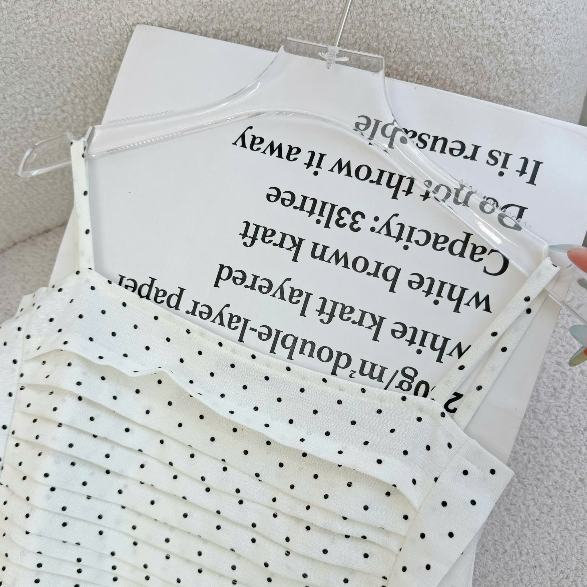 Đầm Thiết Kế Hai Dây Dáng Xòe Chấm Bi Xinh Xắn Đi Chơi TuTu Store Mã D1820