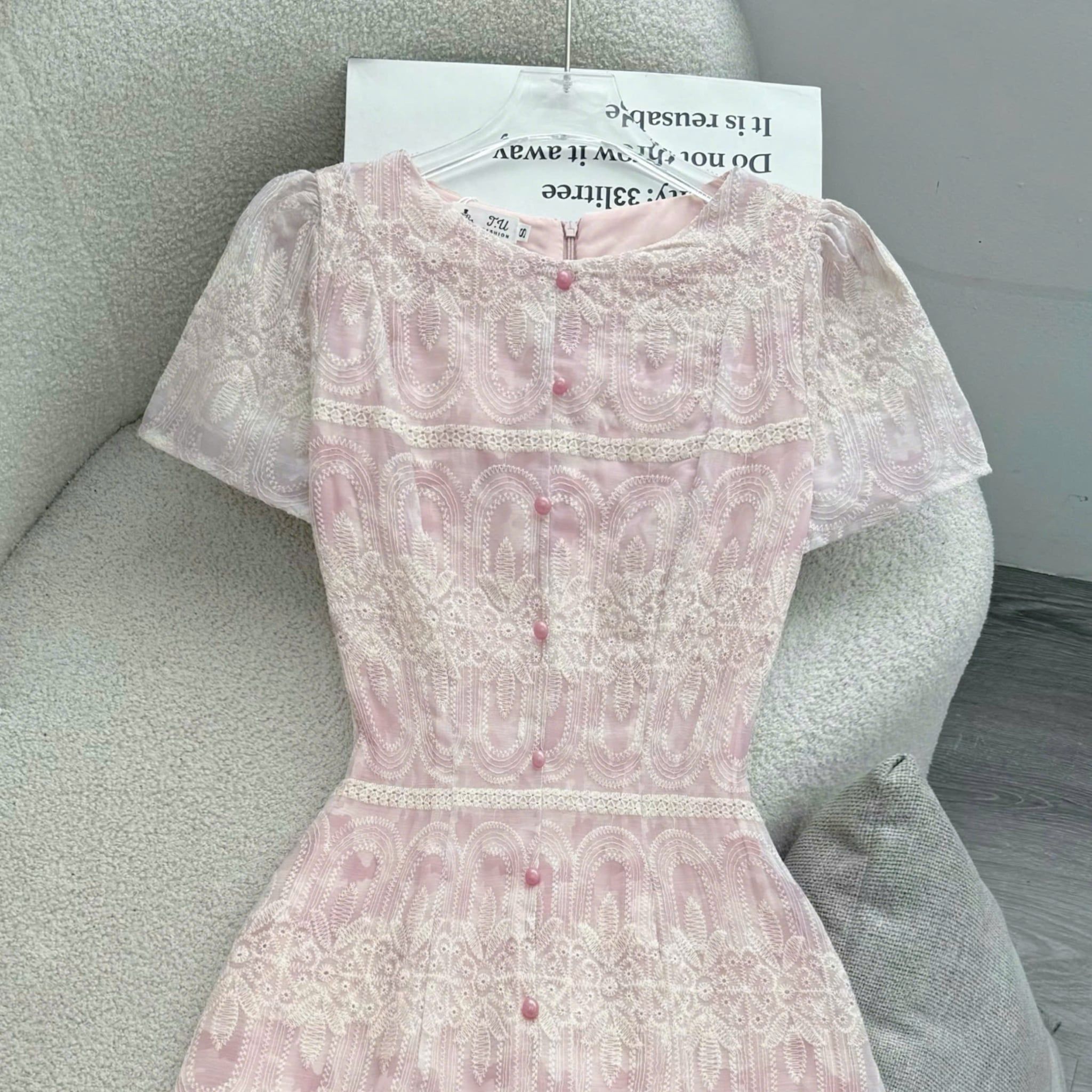 Đầm Thiết Kế Cúc Kiểu Dáng Dài Đi Chơi TuTu Store Mã D1829