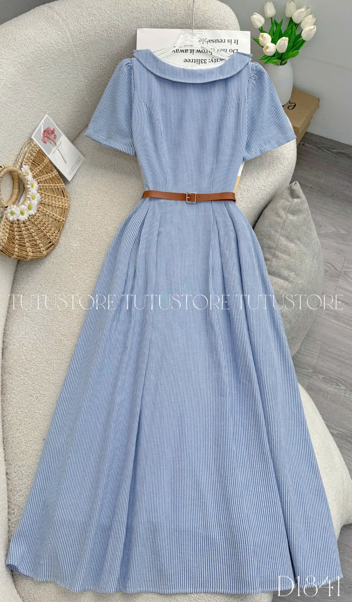 Đầm Thiết Kế Cổ Thuyền Dáng Xòe Đầm Đi Tiệc TuTu Store Mã D1841