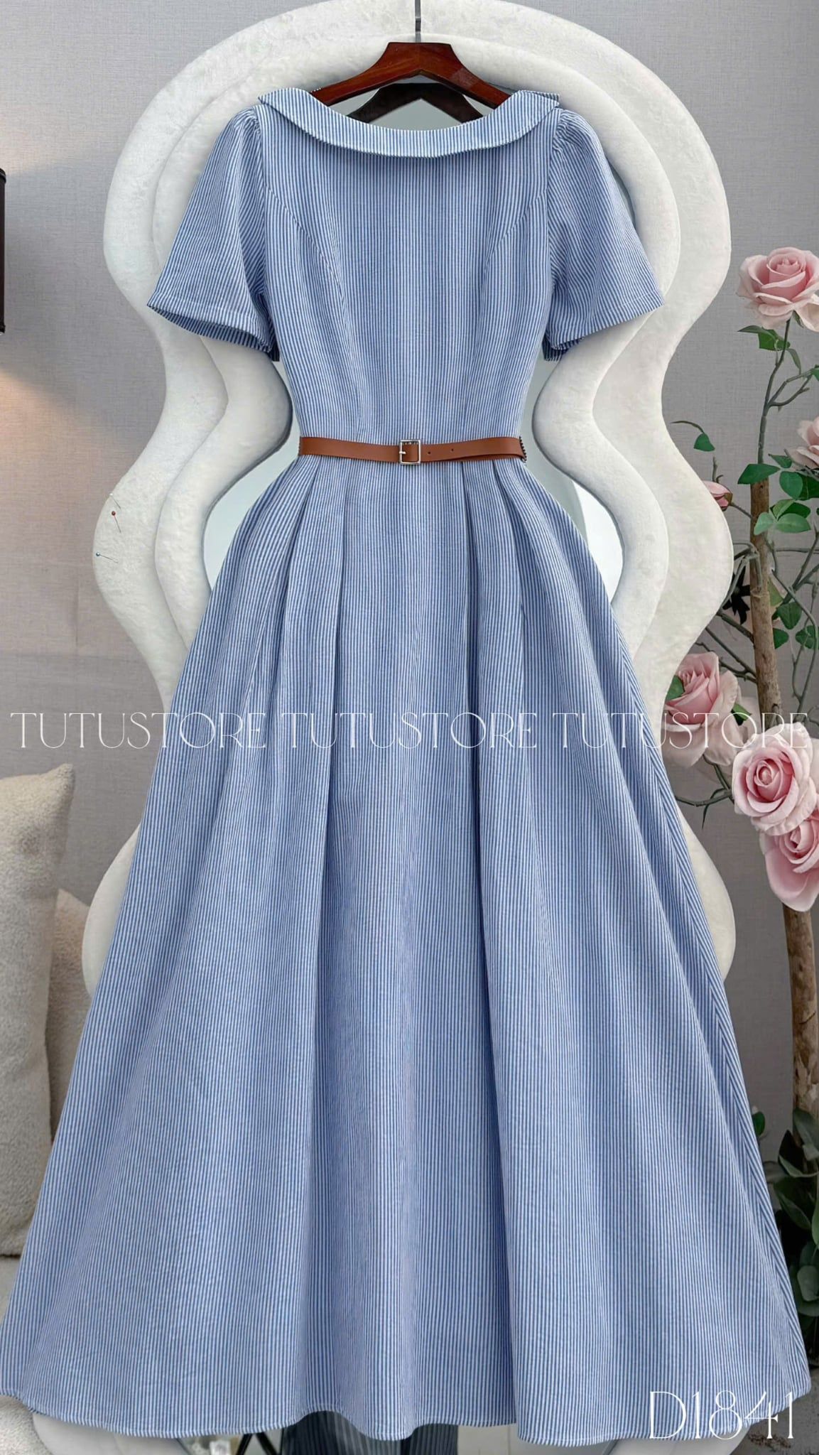 Đầm Thiết Kế Cổ Thuyền Dáng Xòe Đầm Đi Tiệc TuTu Store Mã D1841
