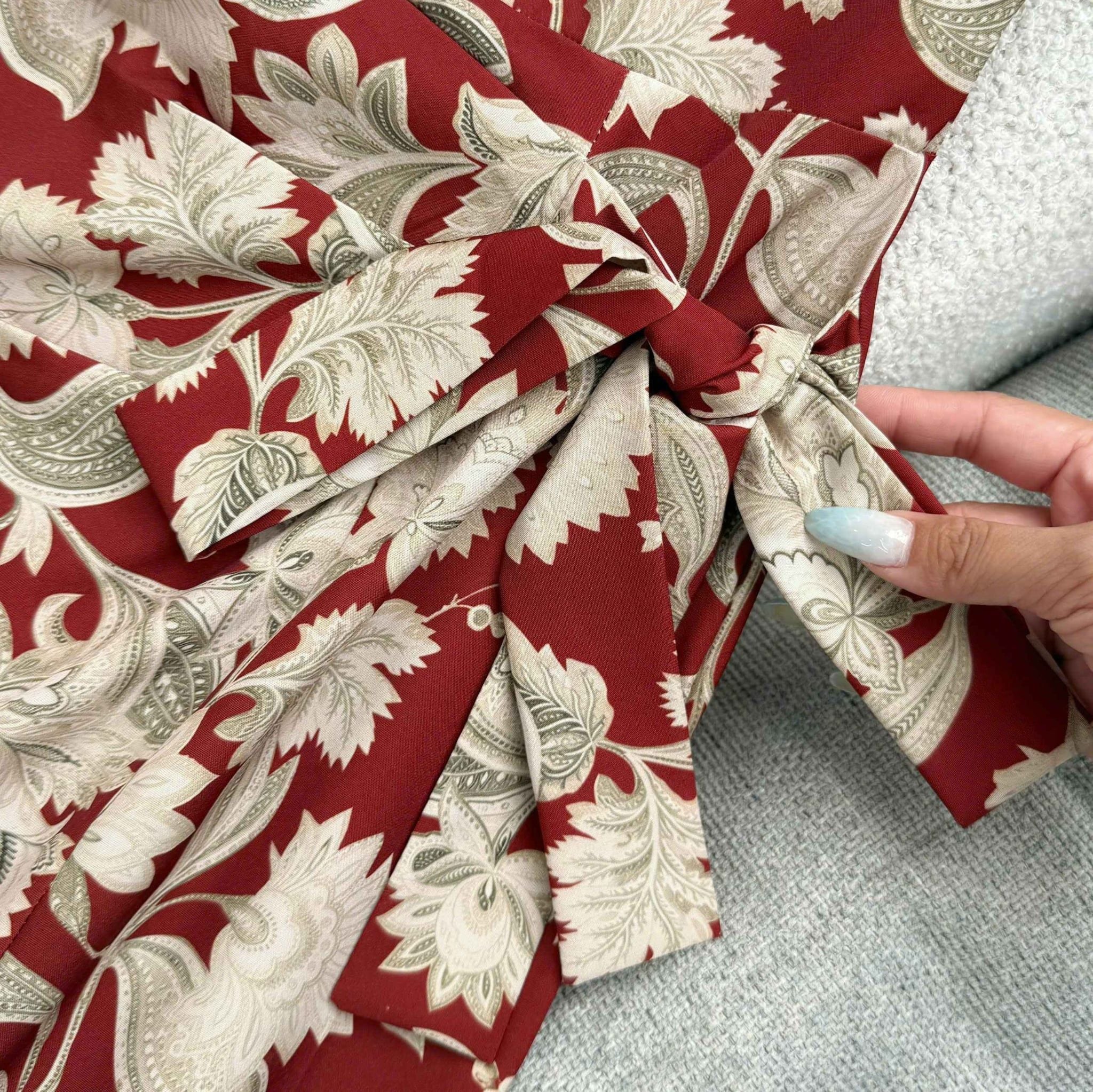 Đầm Thiết Kế Kiểu Cổ Đổ Buộc Eo Tôn Dáng Đi Tiệc TuTu Store Mã D1850
