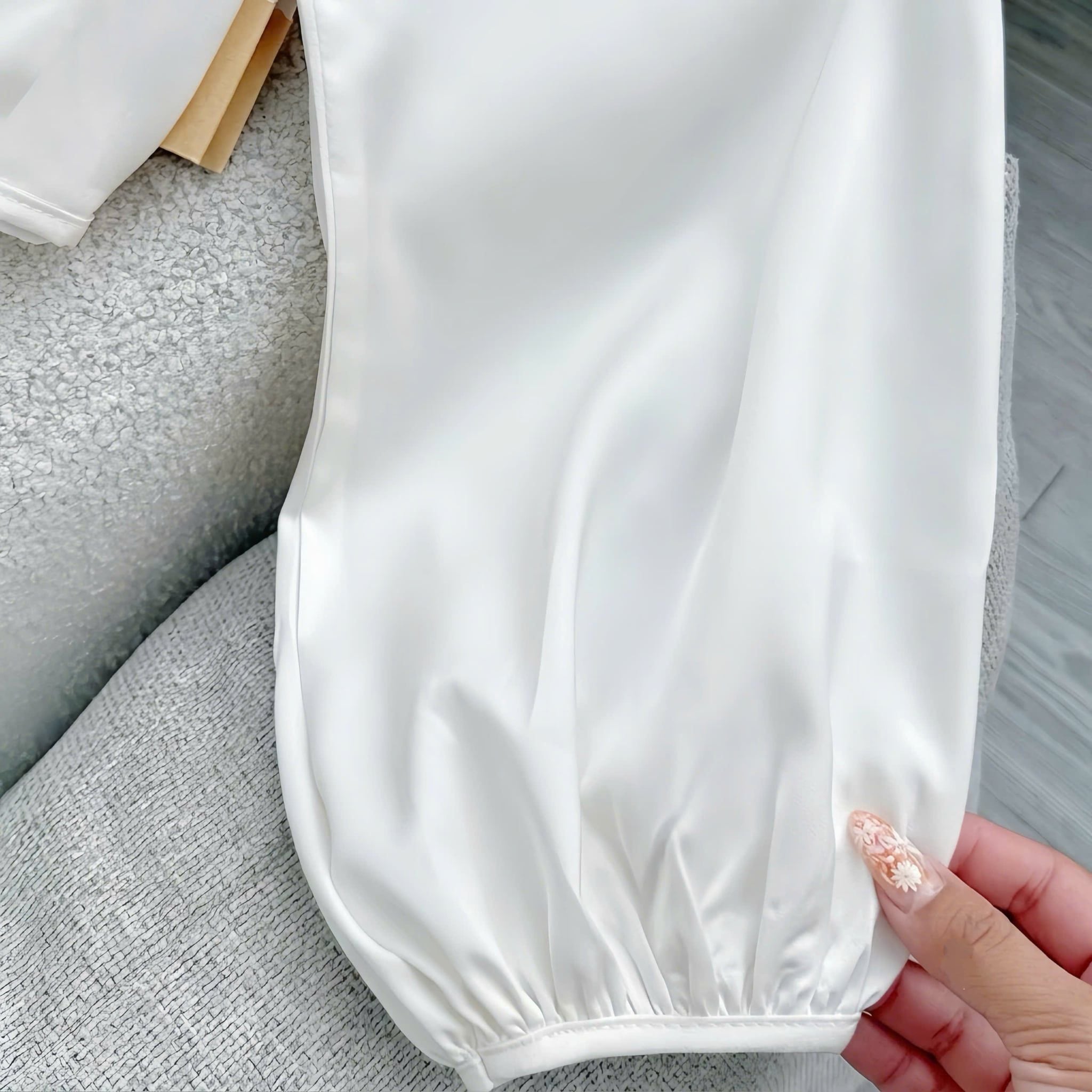 Áo Lụa Thiết Kế Dây Buộc Eo Đơn Giản Thanh Lịch Đi Chơi TuTu Store Mã A602