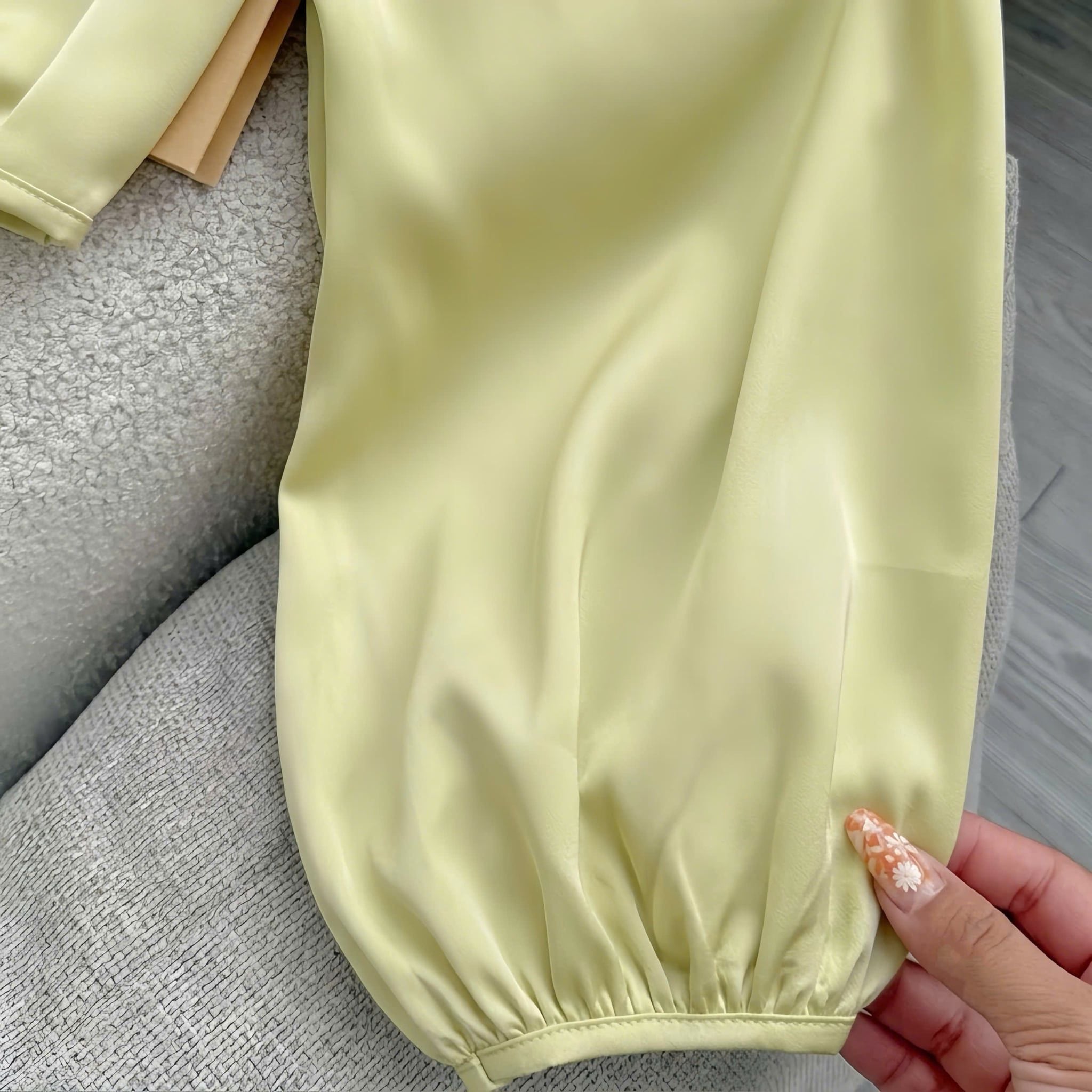 Áo Lụa Thiết Kế Dây Buộc Eo Đơn Giản Thanh Lịch Đi Chơi TuTu Store Mã A602