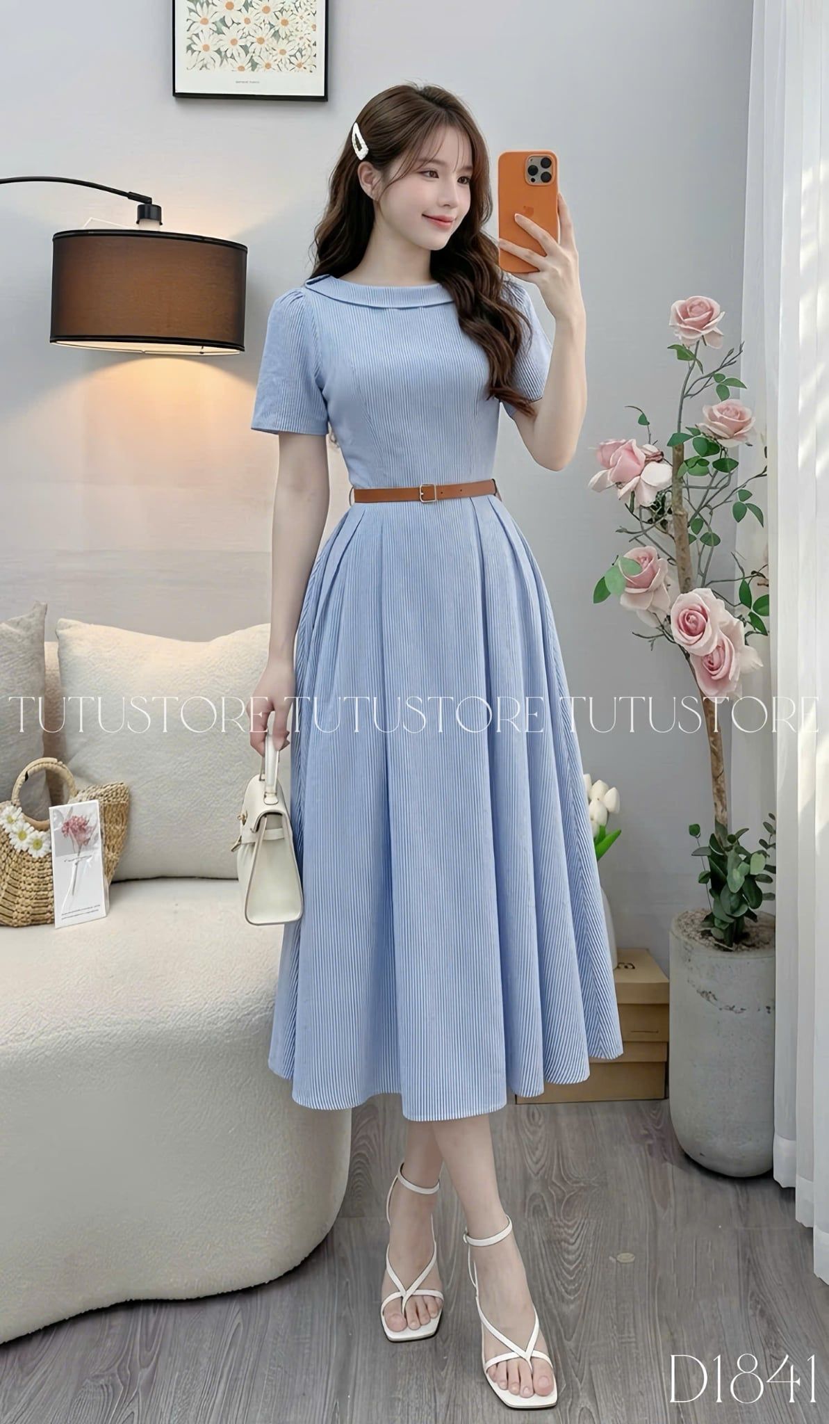 Đầm Thiết Kế Cổ Thuyền Dáng Xòe Đầm Đi Tiệc TuTu Store Mã D1841