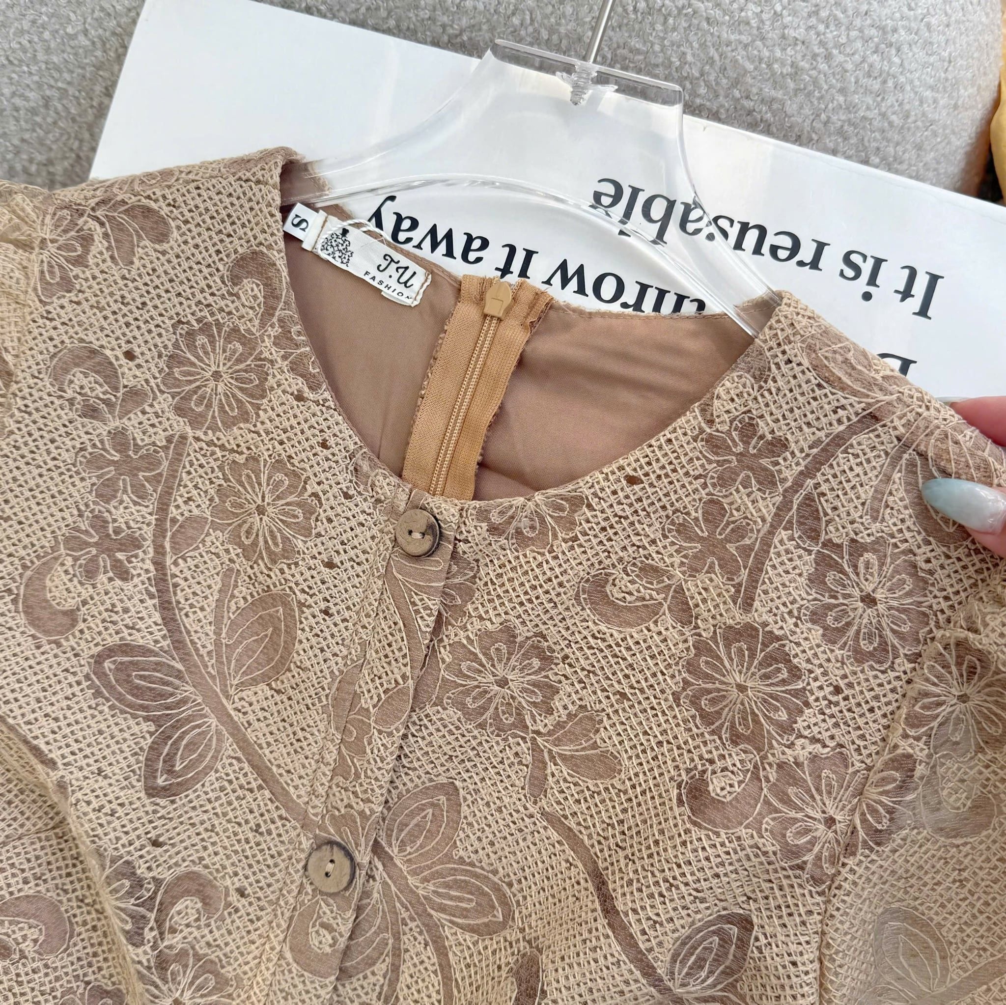 Đầm Thiết Kế Cổ Tròn Dáng Xòe Đi Chơi TuTu Store Mã D1828