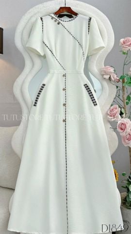 Đầm Thiết Kế Cổ Tròn Dáng Xòe Đi Chơi TuTu Store Mã D1849