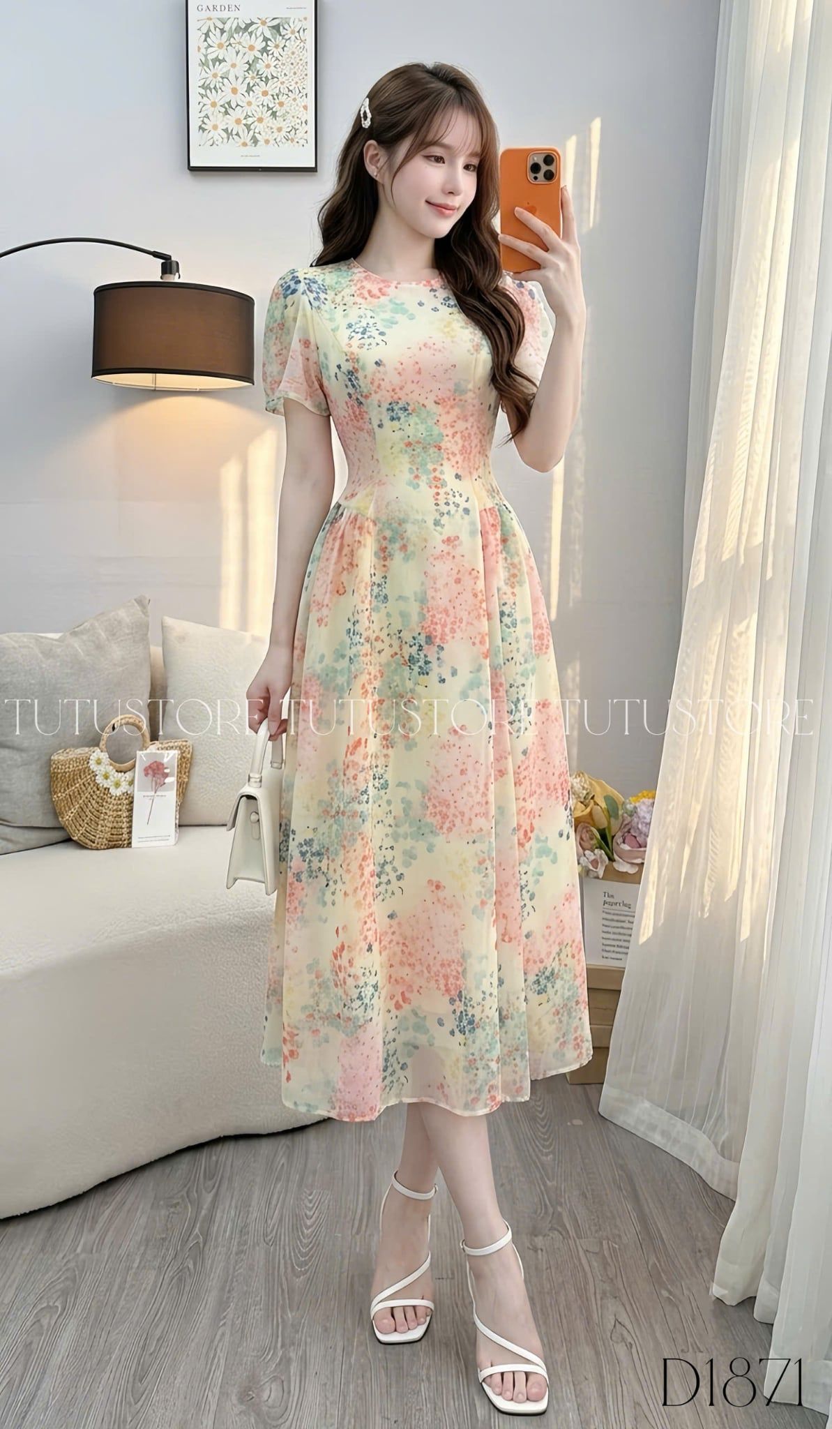 Đầm Thiết Kế Cổ Tròn Dáng Dài Đầm Đi Tiệc TuTu Store Mã D1871