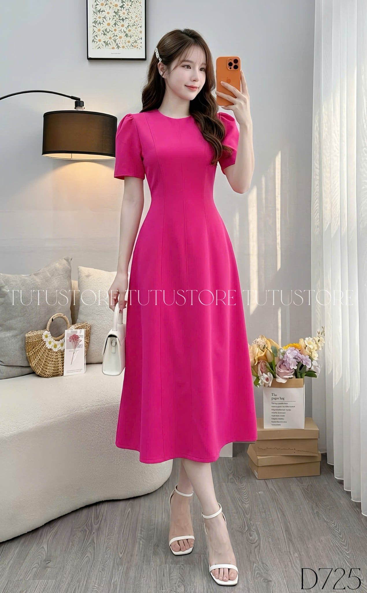 Váy Ford Thanh Lịch Thiết Kế TuTu Store - Mã D725