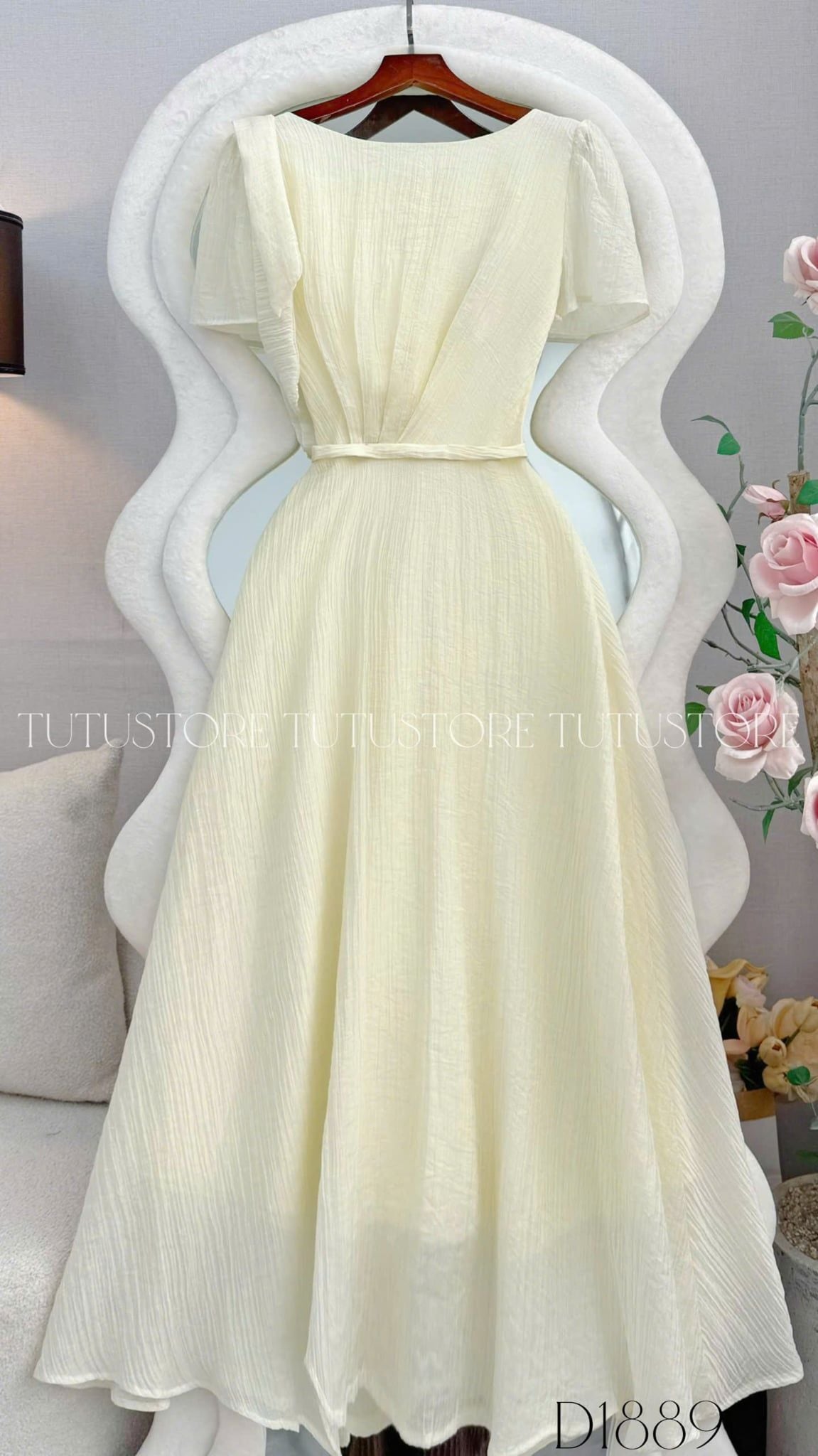 Đầm Thiết Kế Cổ Thuyền Dáng Xòe Đầm Đi Tiệc TuTu Store Mã D1889