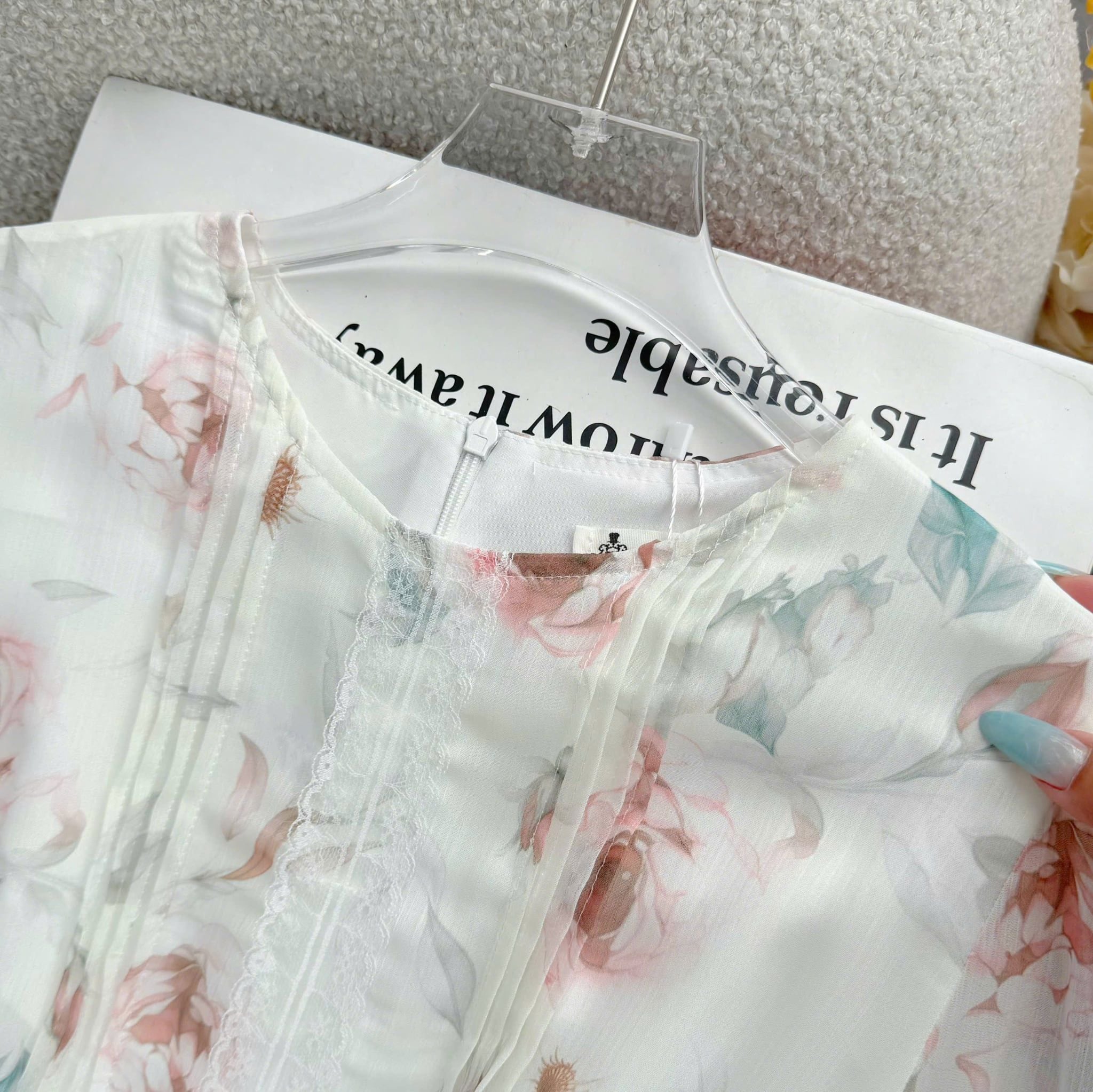 Đầm Thiết Kế Cổ Tròn Tay Dài Dáng Ngắn Đầm Đi Tiệc TuTu Store Mã D1870
