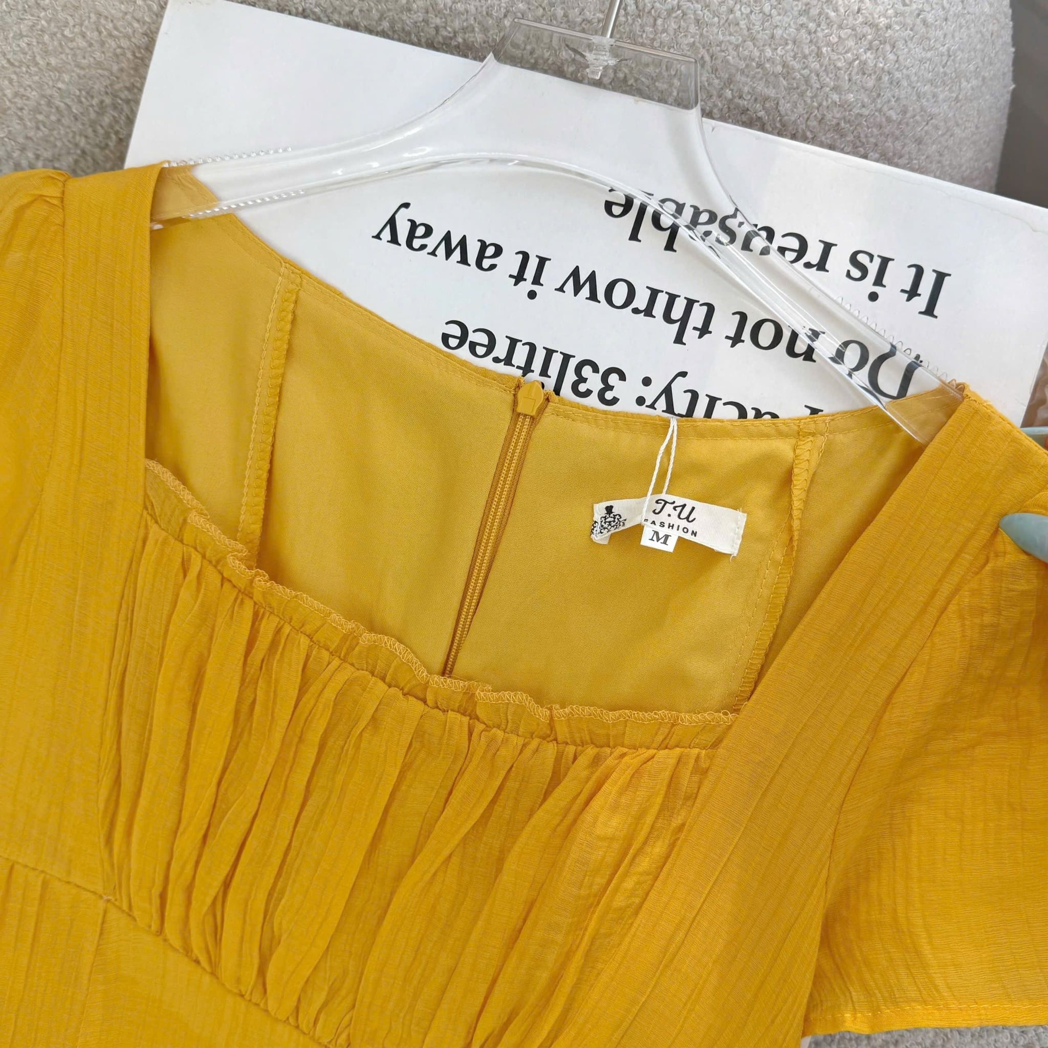 Đầm Thiết Kế Cổ Vuông Dáng Xòe Đầm Đi Tiệc TuTu Store Mã D1883