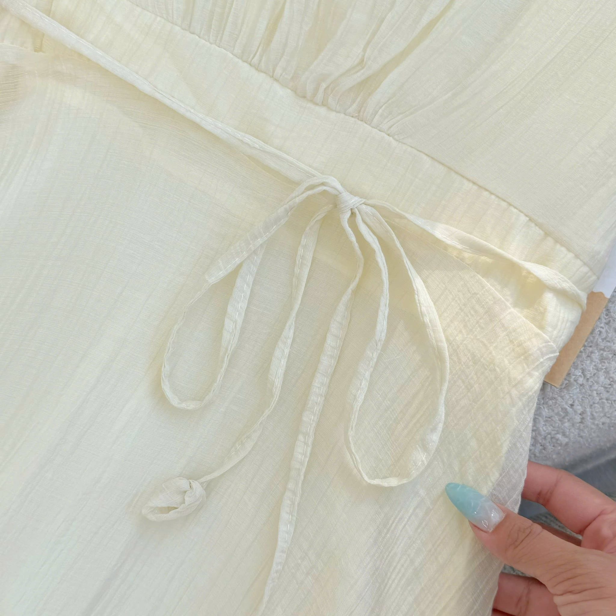 Đầm Thiết Kế Cổ Tròn Dáng Xòe Có Dây Buộc Eo Đầm Đi Tiệc TuTu Store Mã D1863