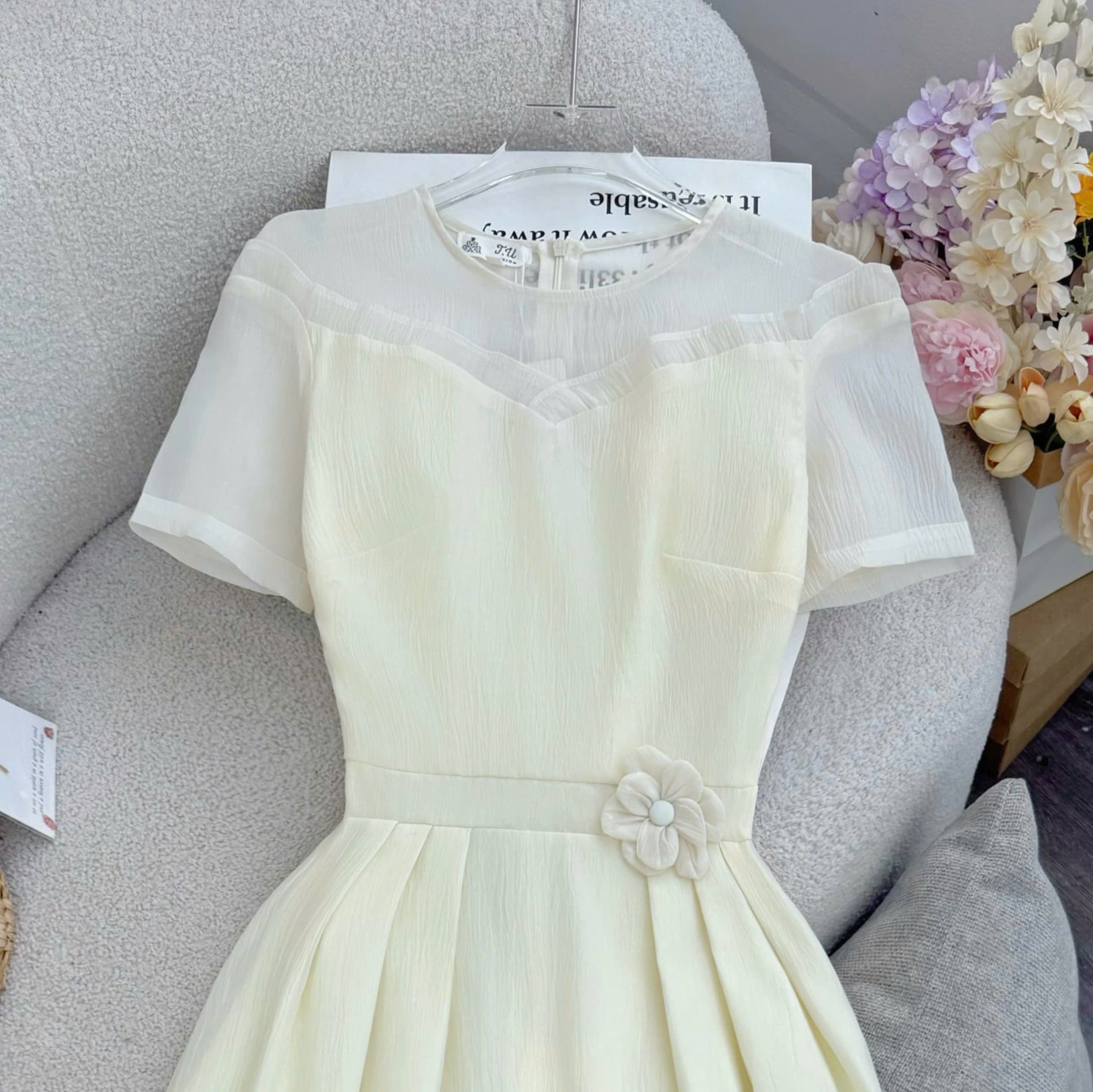 Đầm Thiết Kế Cổ Tròn Dáng Xòe Đầm Đi Tiệc TuTu Store Mã D1900