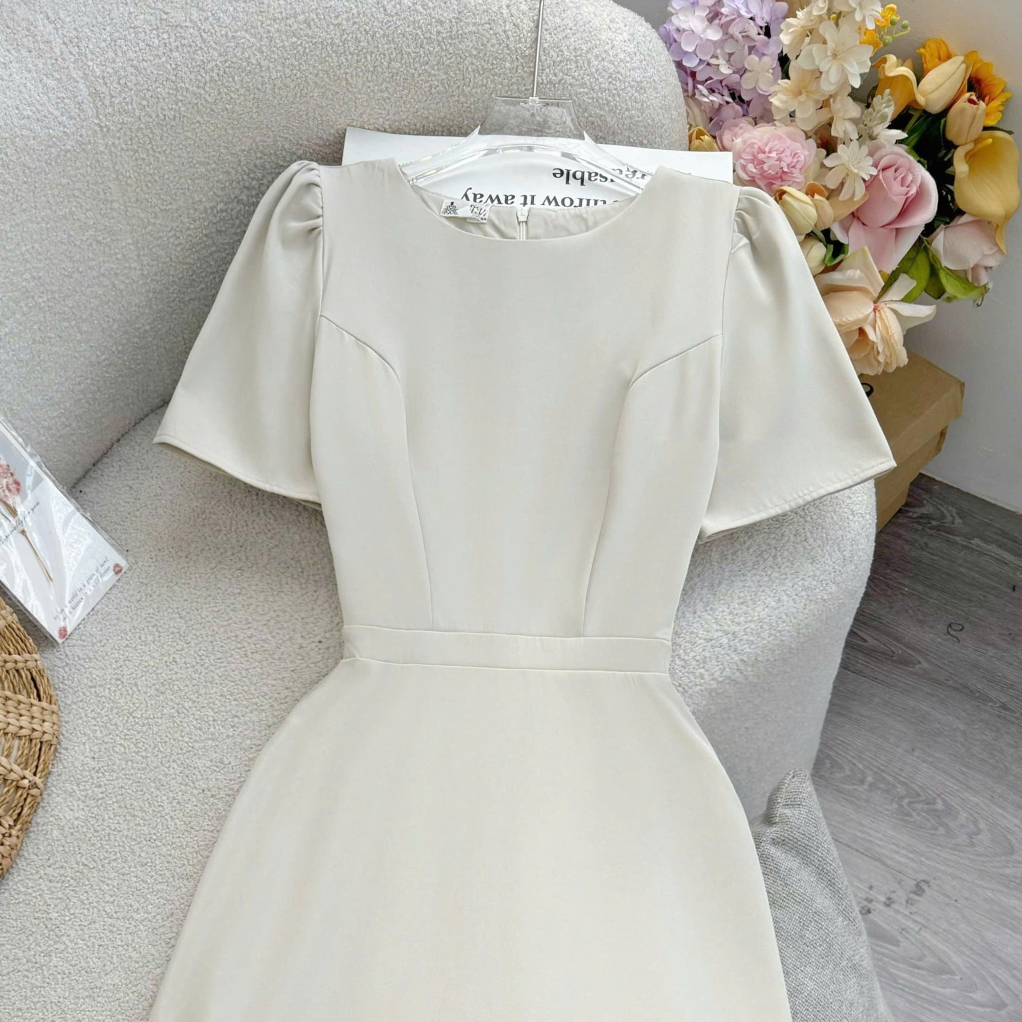 Đầm Thiết Cổ Tròn Dáng Dài Xòe Đầm Đi Tiệc TuTu Store Mã D1906