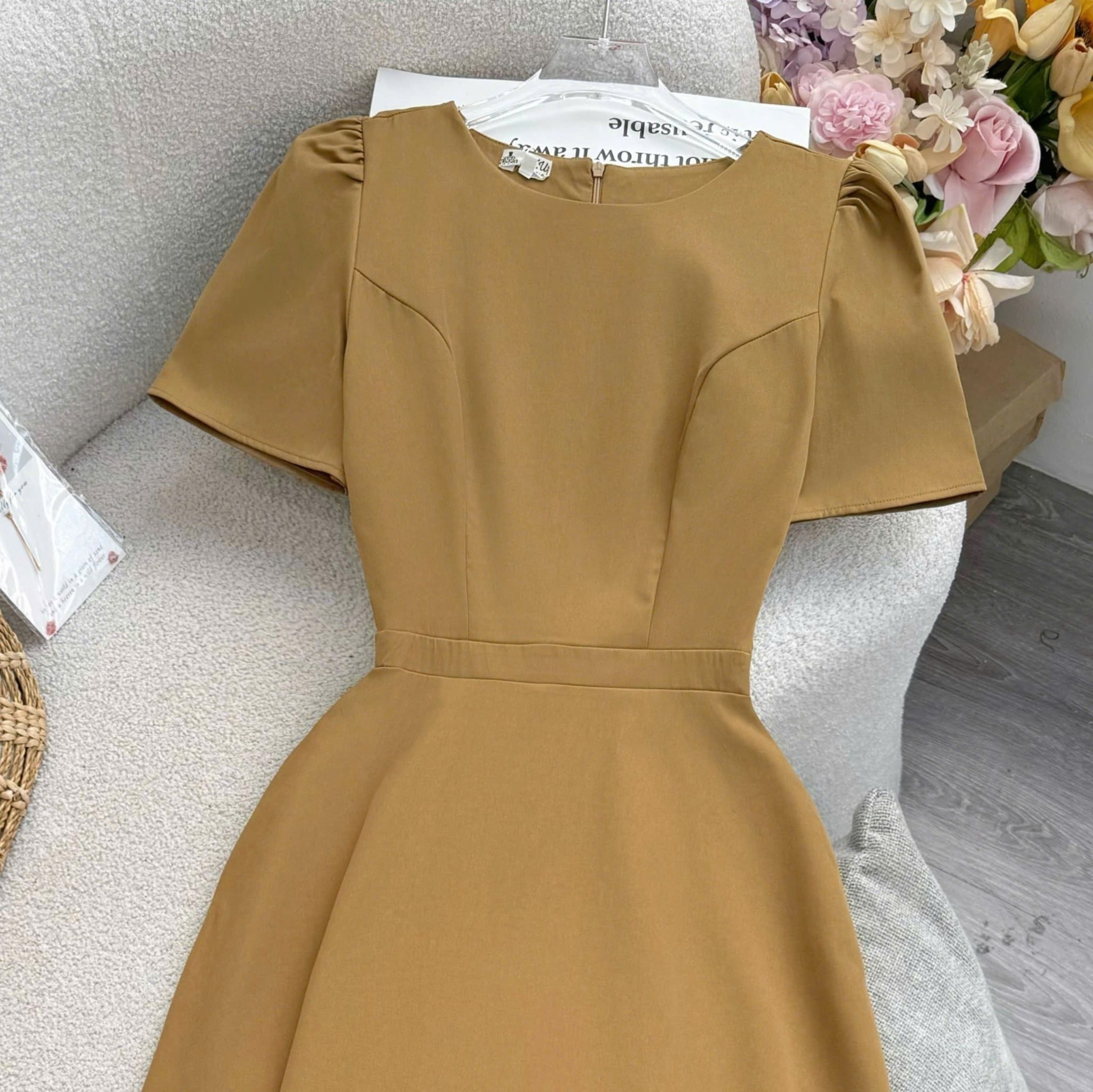 Đầm Thiết Cổ Tròn Dáng Dài Xòe Đầm Đi Tiệc TuTu Store Mã D1906