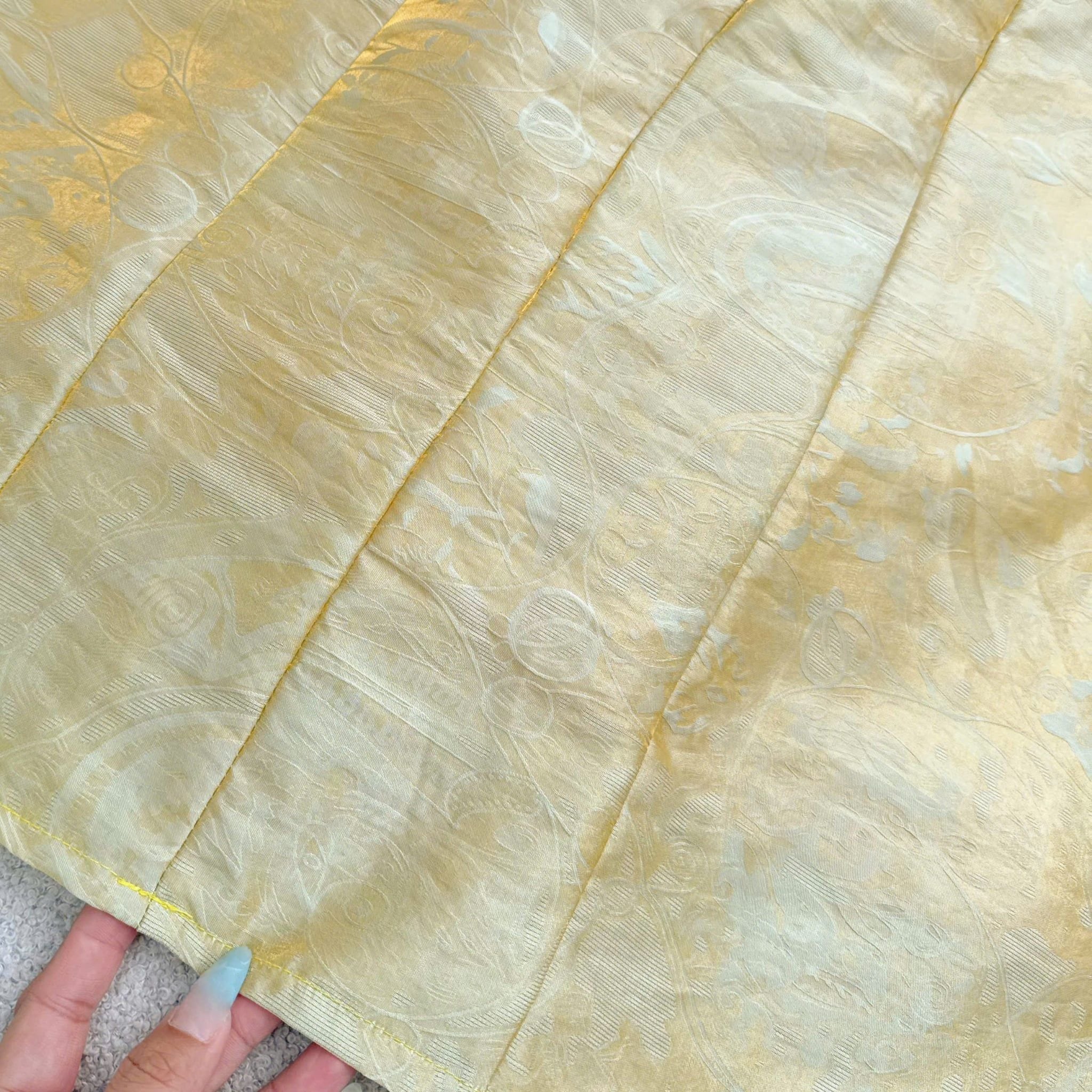 Đầm Thiết Kế Cổ Tròn Đính Nút Dáng Dài Đầm Đi Tiệc TuTu Store Mã D1888
