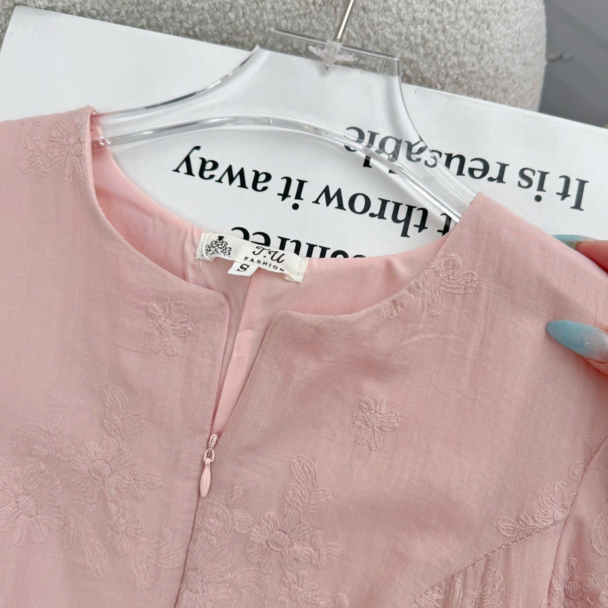 Đầm Thiết Kế Tay Bí Dây Kéo Trước Dáng Xòe Đầm Đi Tiệc TuTu Store Mã D1904