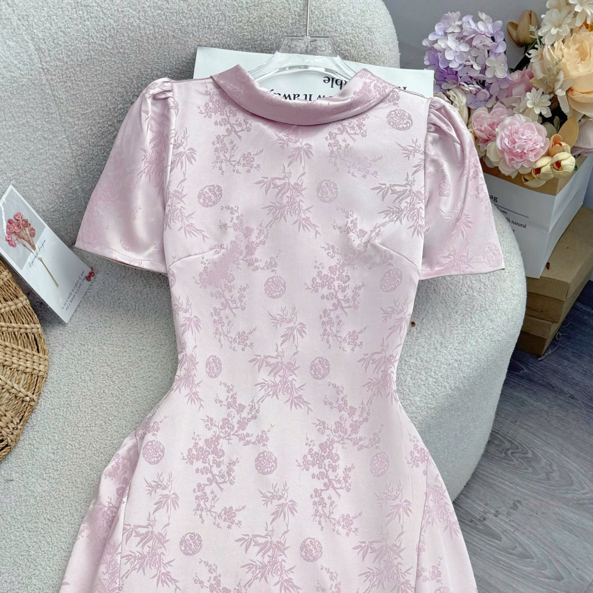 Đầm Thiết Kế Cổ Tròn Dáng Dài Đầm Đi Tiệc TuTu Store Mã D1911