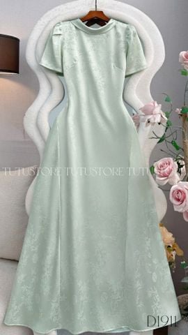 Đầm Thiết Kế Cổ Tròn Dáng Dài Đầm Đi Tiệc TuTu Store Mã D1911