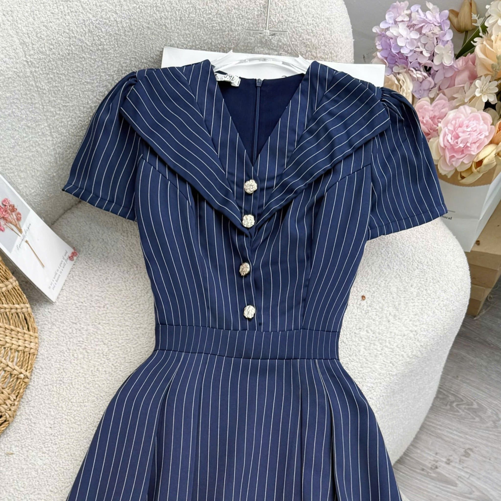Đầm Thiết Kế Cổ Chữ V Dáng Dài Đi Tiệc TuTu Store Mã D1914