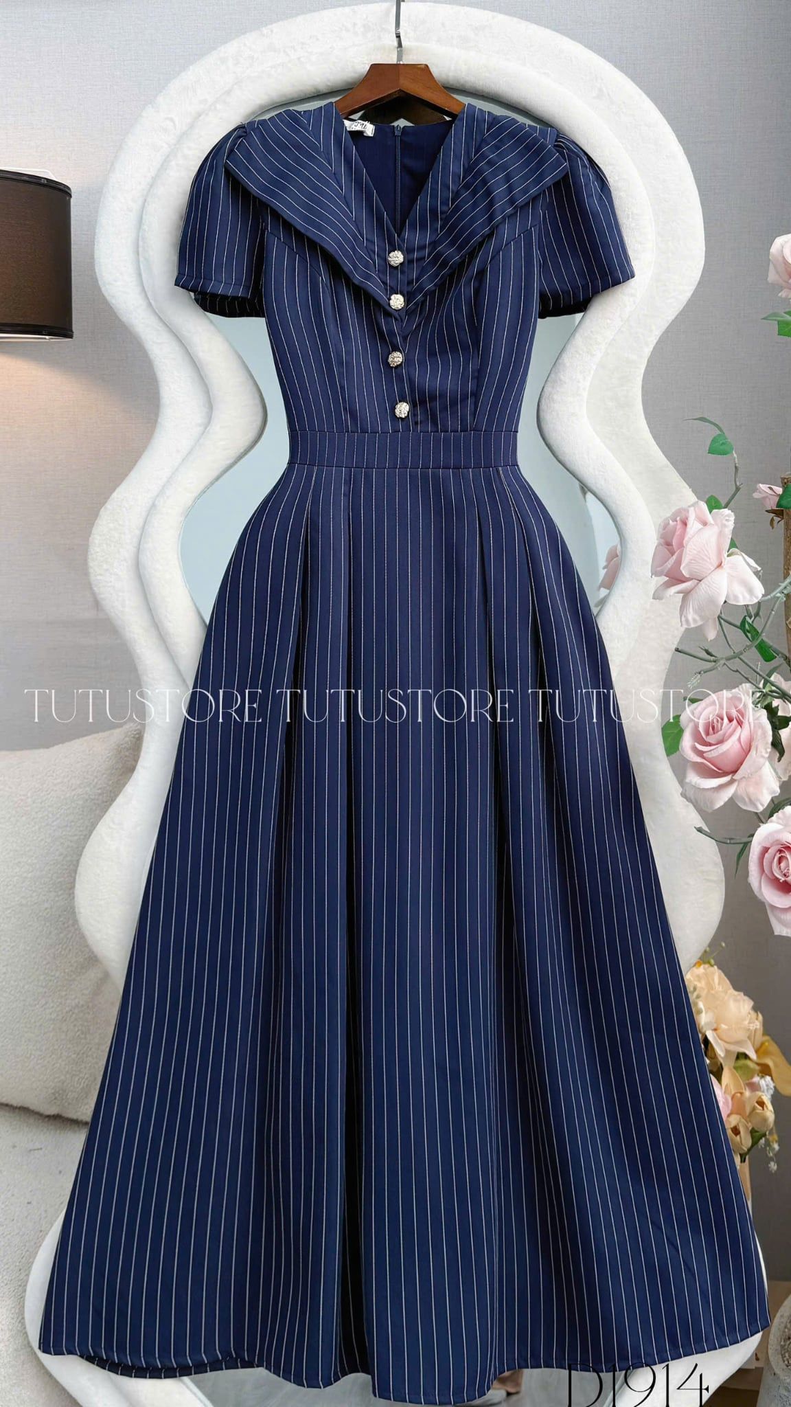 Đầm Thiết Kế Cổ Chữ V Dáng Dài Đi Tiệc TuTu Store Mã D1914