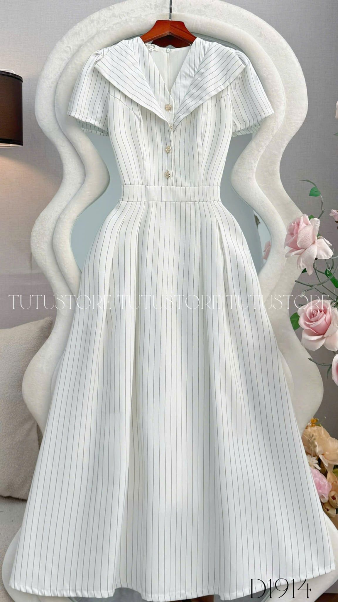 Đầm Thiết Kế Cổ Chữ V Dáng Dài Đi Tiệc TuTu Store Mã D1914