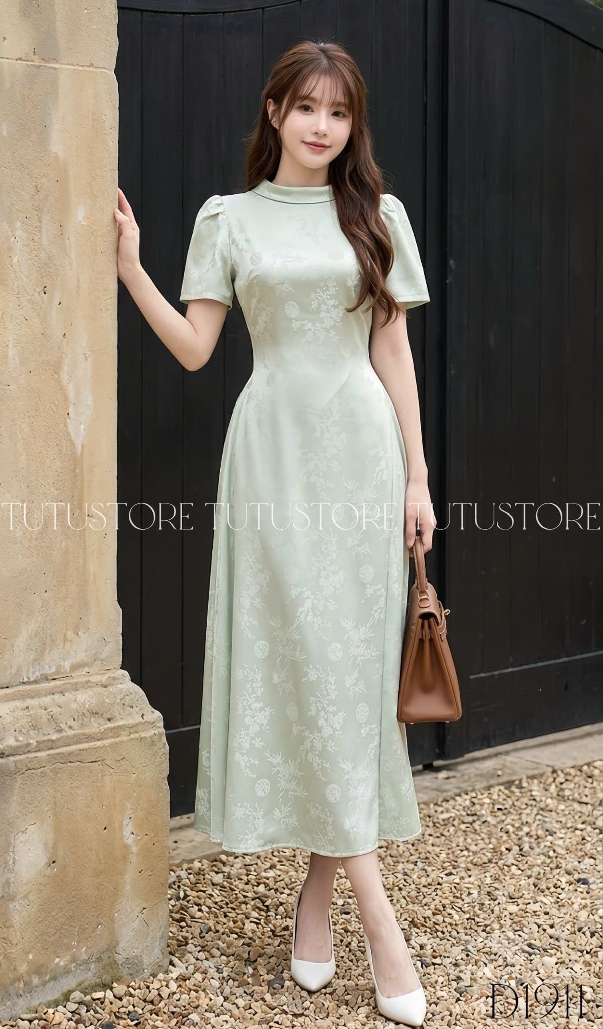 Đầm Thiết Kế Cổ Tròn Dáng Dài Đầm Đi Tiệc TuTu Store Mã D1911