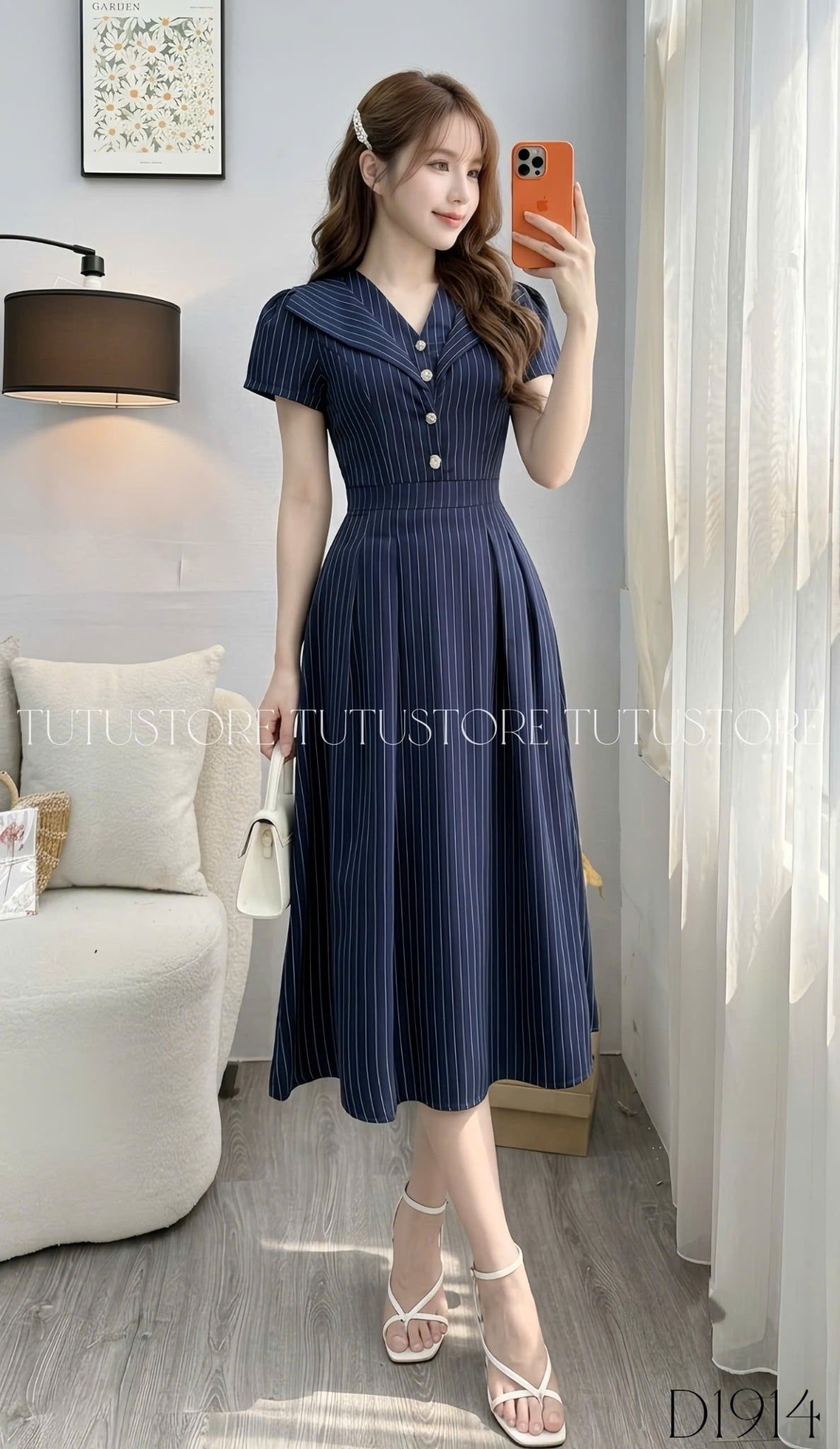 Đầm Thiết Kế Cổ Chữ V Dáng Dài Đi Tiệc TuTu Store Mã D1914