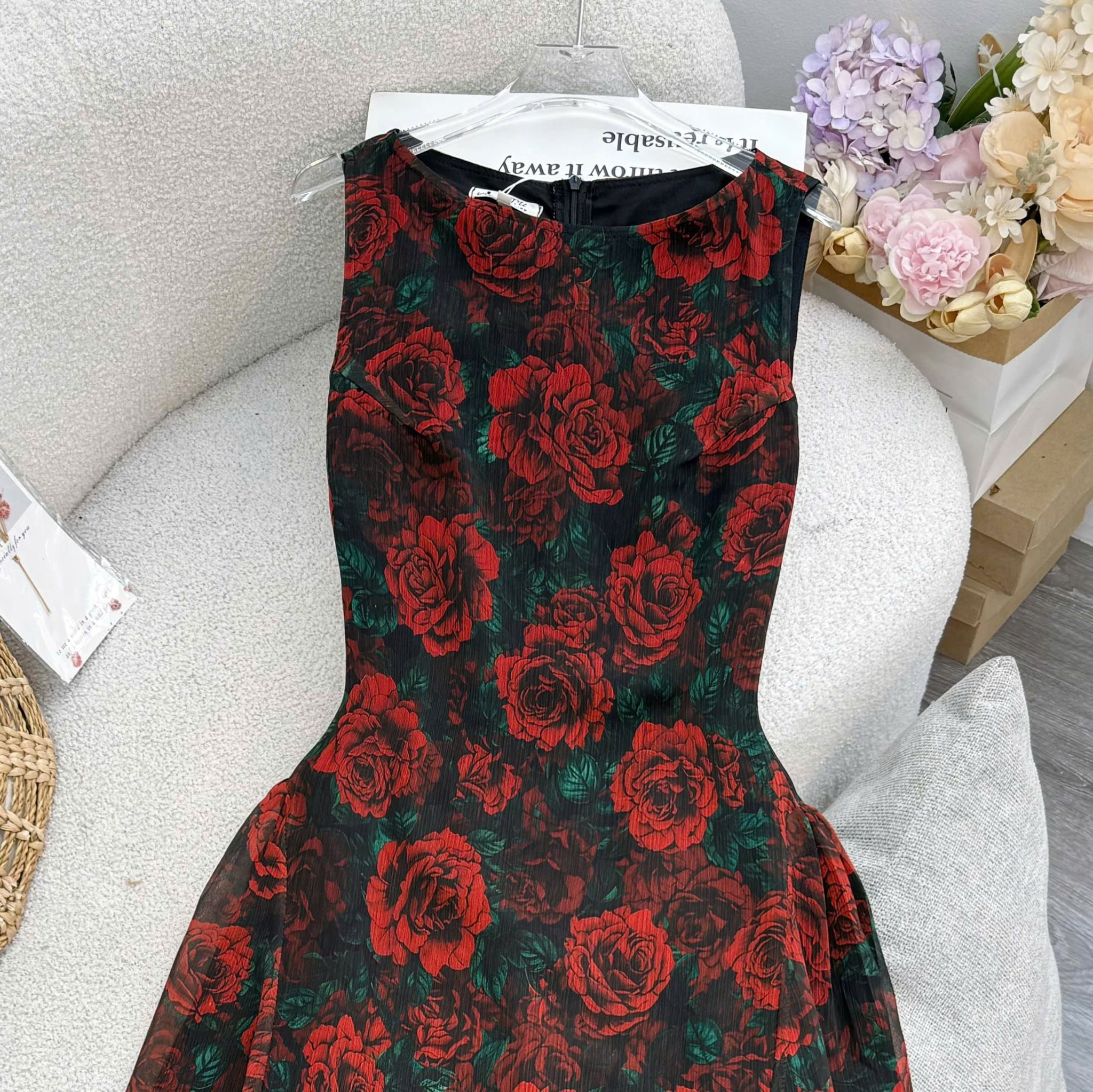 Đầm Thiết Kế Cổ Thuyền Dáng Dài Đơn Giản Đi Chơi TuTu Store Mã D1811