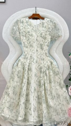 Đầm Thiết Kế Cổ Tim Dáng Xòe Form Ngắn Đầm Đi Tiệc TuTu Store Mã D1895