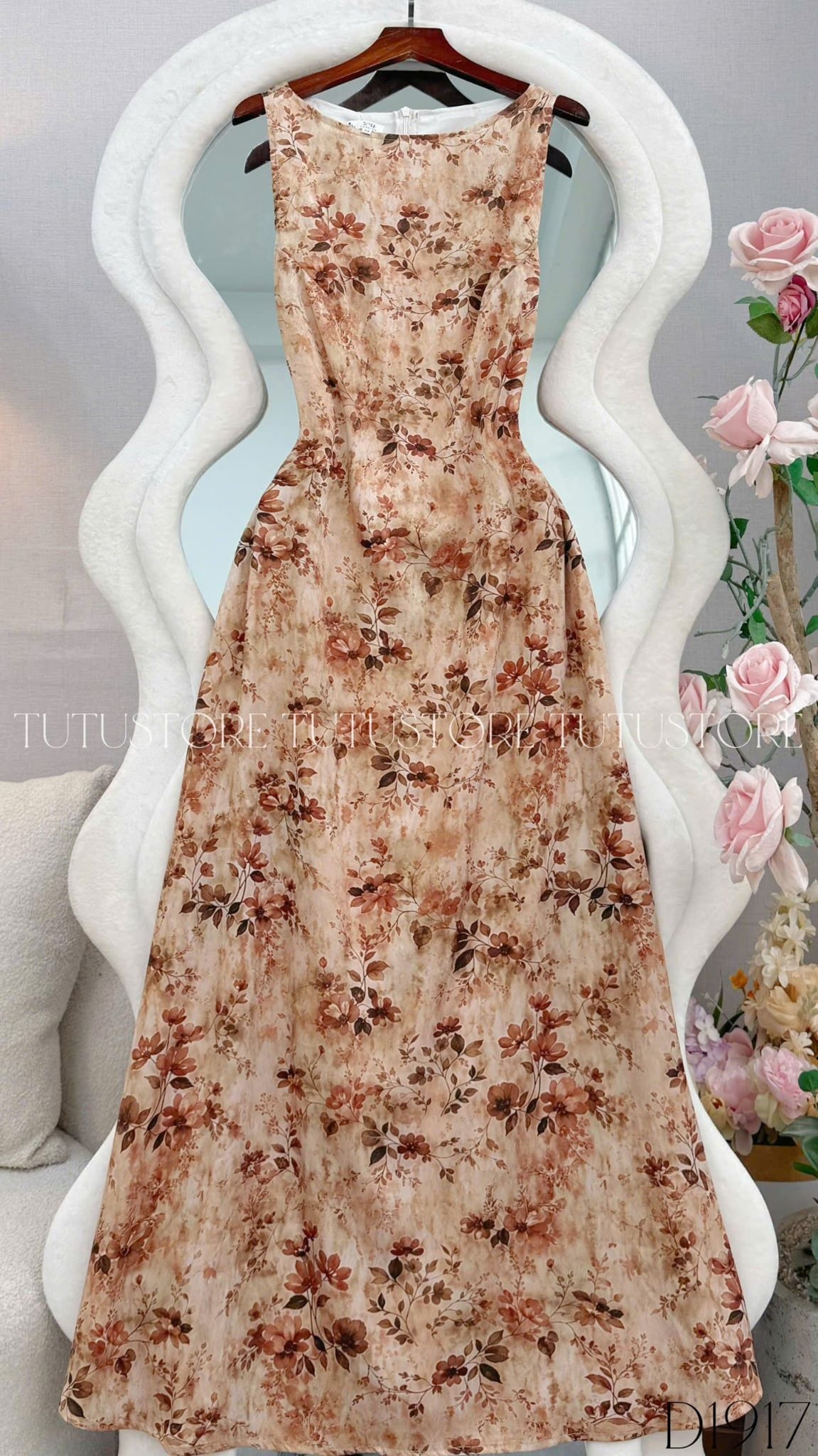 Đầm Thiết Kế Cổ Thuyền Hai Dây Dáng Dài Đầm Đi Tiệc TuTu Store Mã D1917