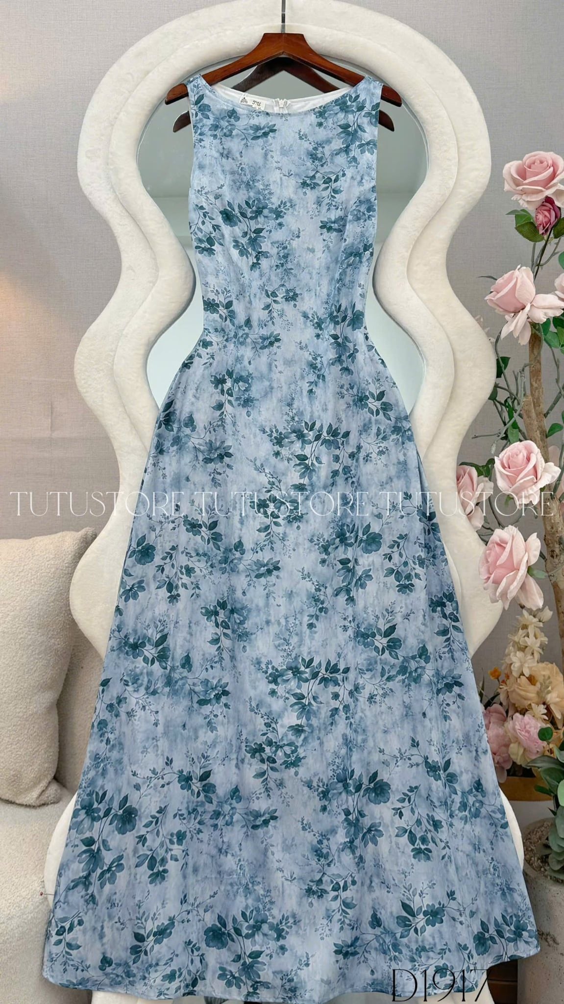 Đầm Thiết Kế Cổ Thuyền Hai Dây Dáng Dài Đầm Đi Tiệc TuTu Store Mã D1917