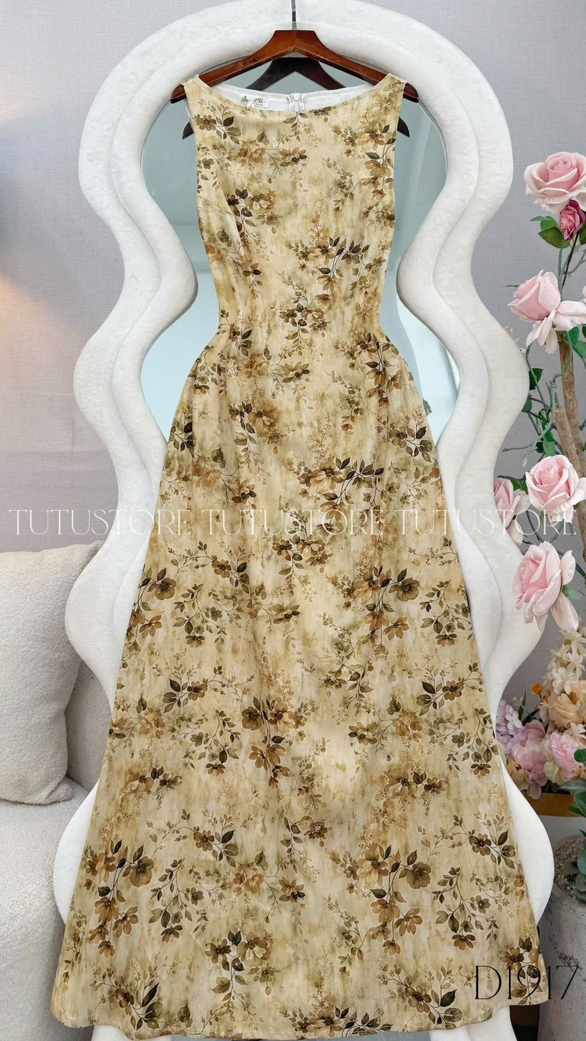 Đầm Thiết Kế Cổ Thuyền Hai Dây Dáng Dài Đầm Đi Tiệc TuTu Store Mã D1917