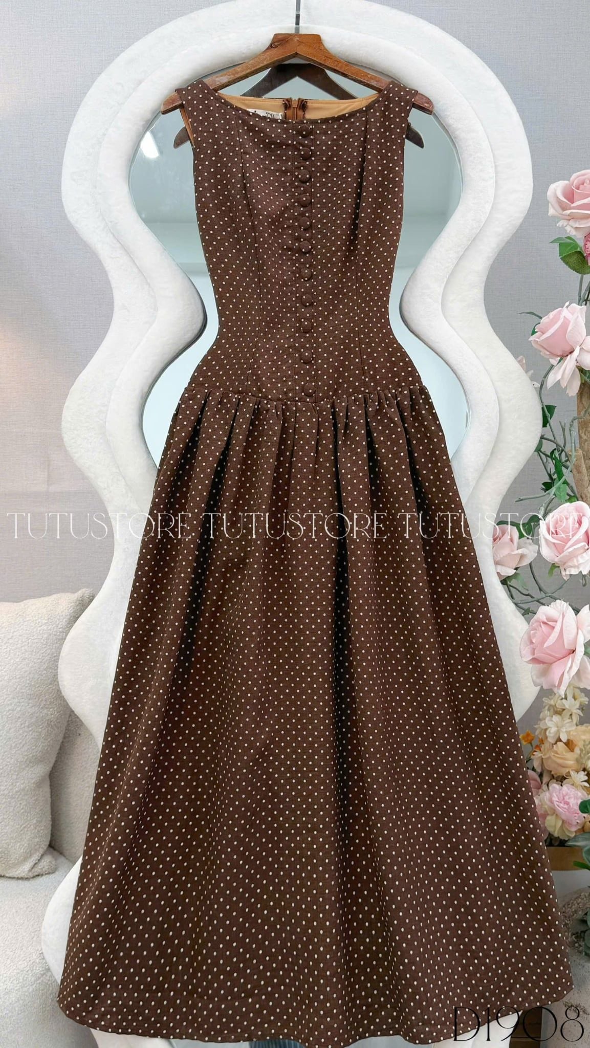Đầm Thiết Kế Cổ Thuyền Hai Dây Bản To Đầm Đi Tiệc TuTu Store Mã D1908