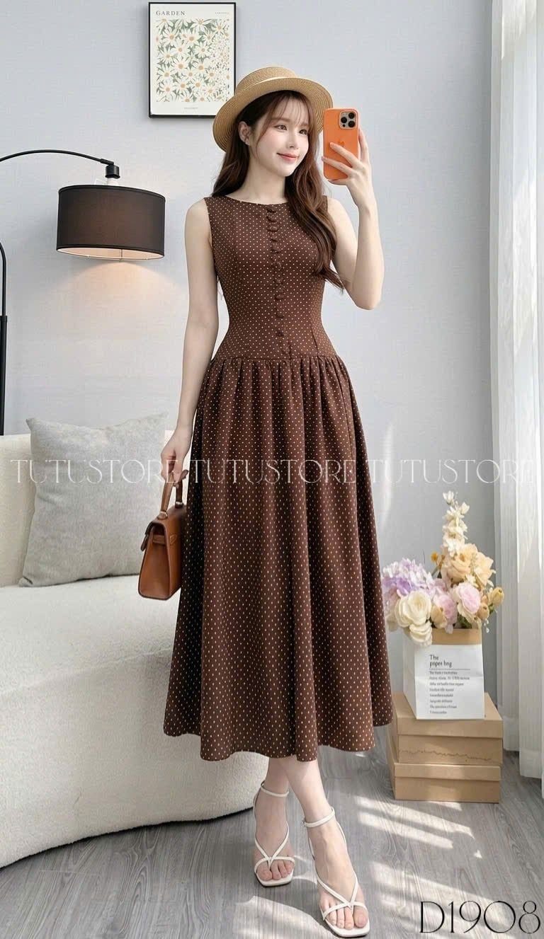 Đầm Thiết Kế Cổ Thuyền Hai Dây Bản To Đầm Đi Tiệc TuTu Store Mã D1908