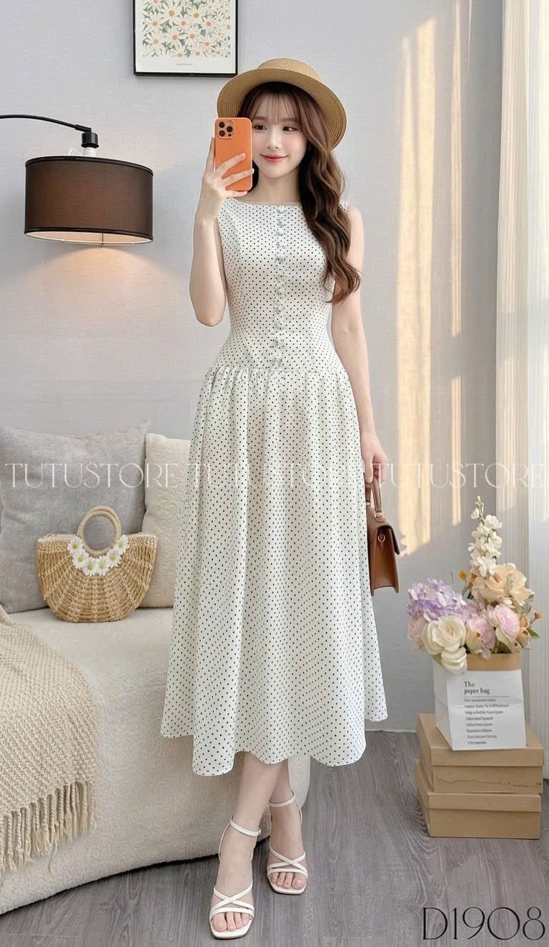 Đầm Thiết Kế Cổ Thuyền Hai Dây Bản To Đầm Đi Tiệc TuTu Store Mã D1908