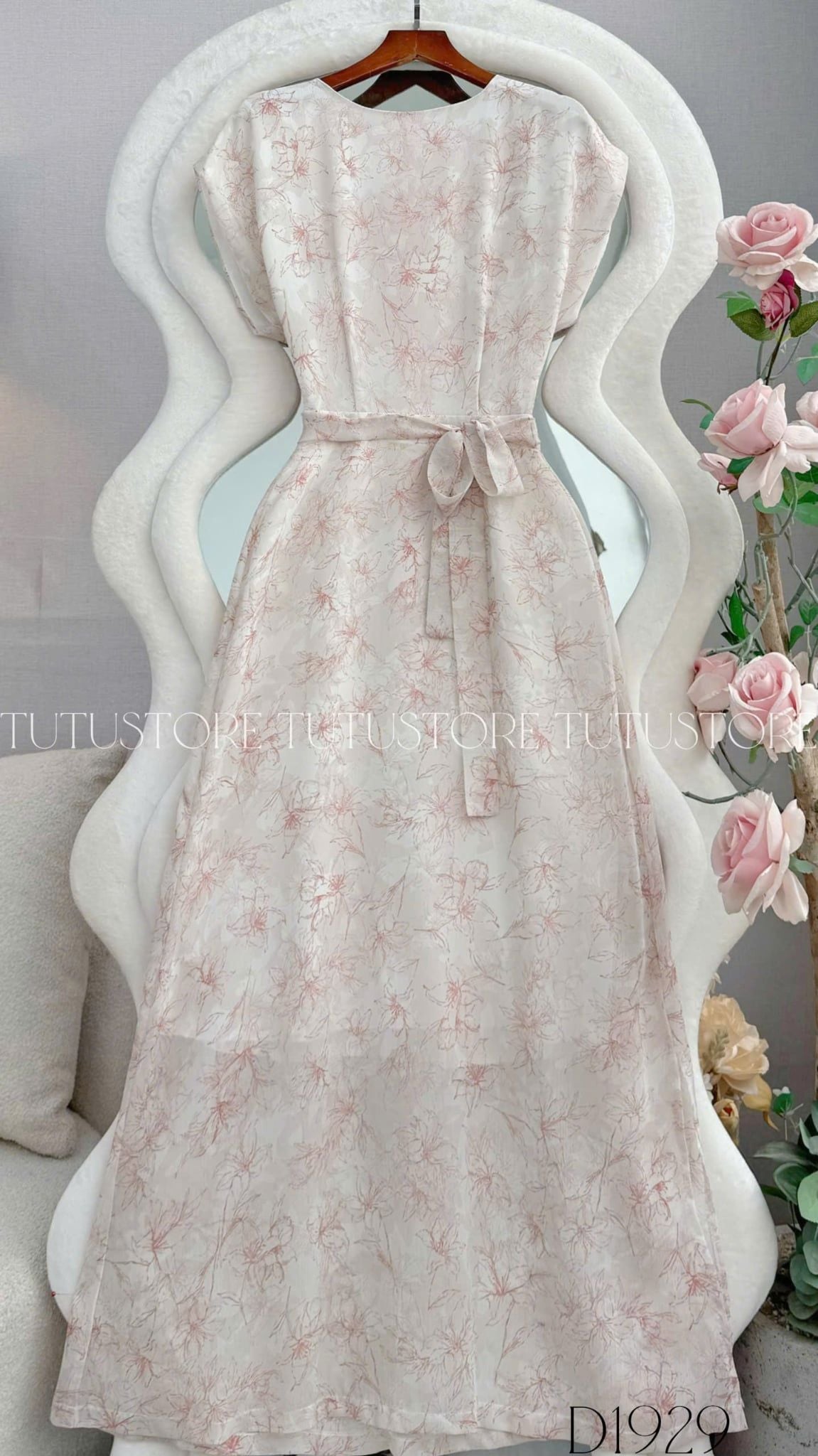 Đầm Thiết Kế Cổ Thuyền Chiết Eo Dáng Dài Đầm Đi Tiệc TuTu Store Mã D1929