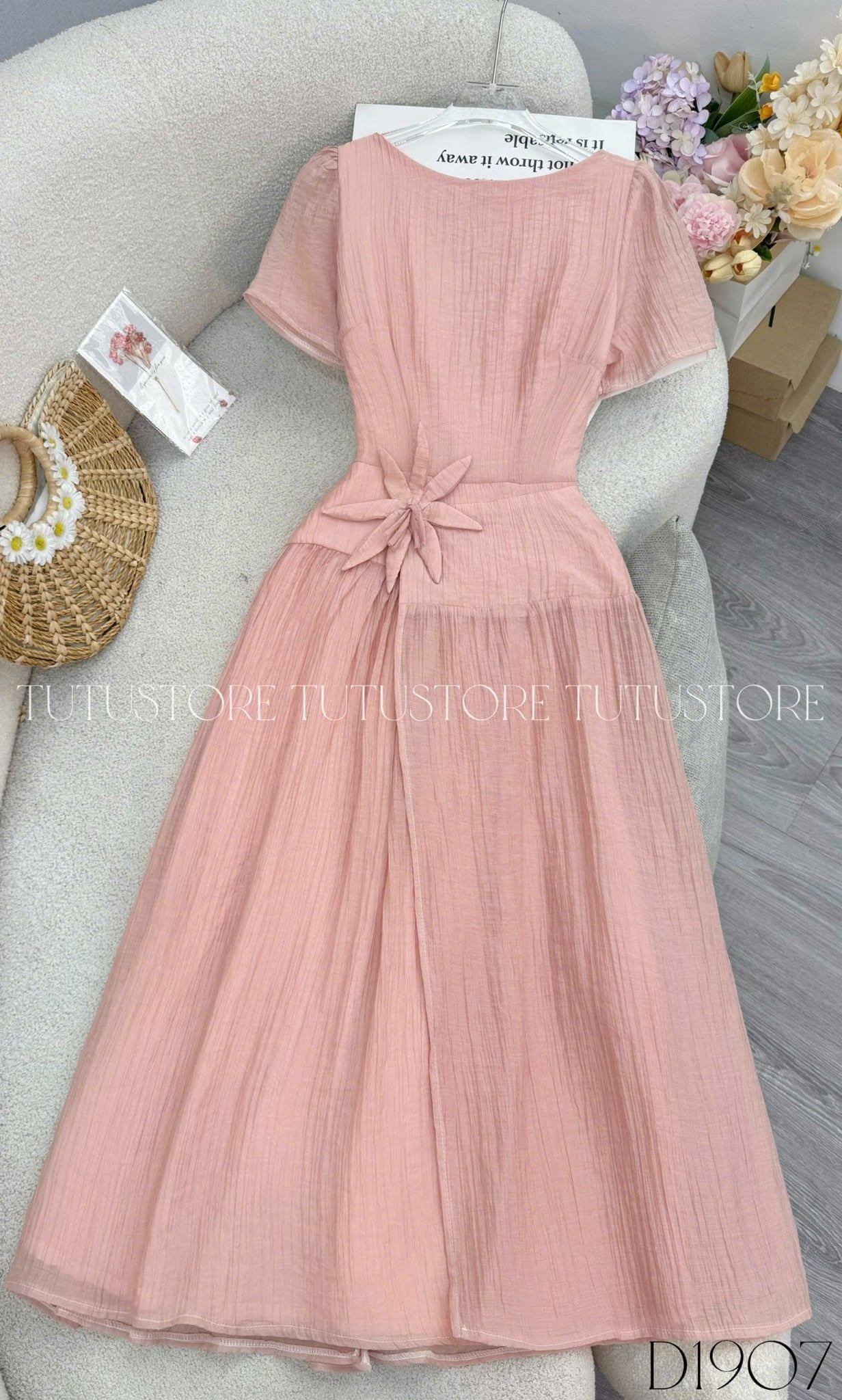 Đầm Thiết Kế Cổ Thuyền Dáng Dài Đầm Đi Tiệc TuTu Store Mã D1907