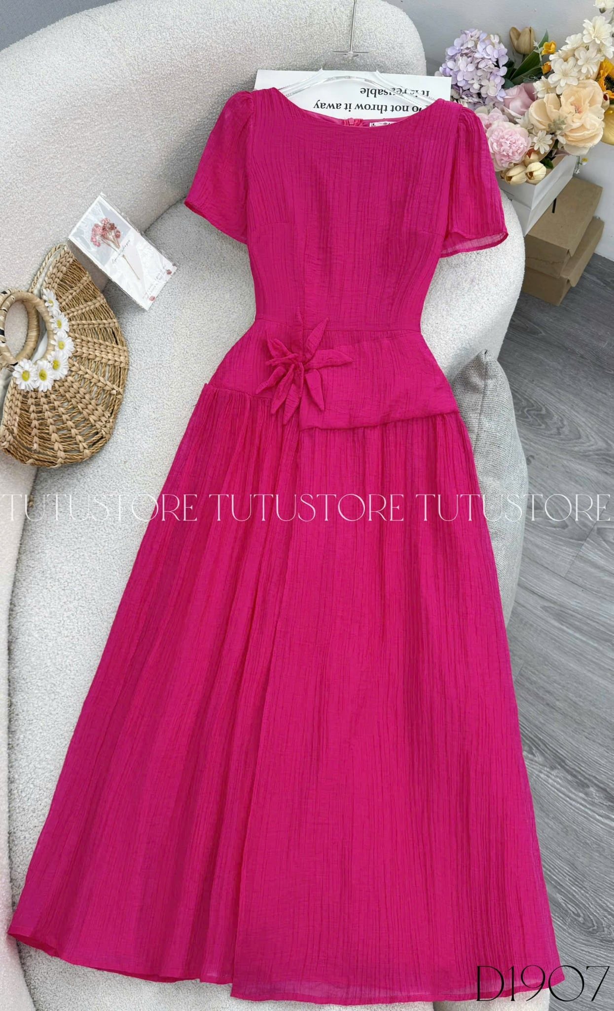 Đầm Thiết Kế Cổ Thuyền Dáng Dài Đầm Đi Tiệc TuTu Store Mã D1907