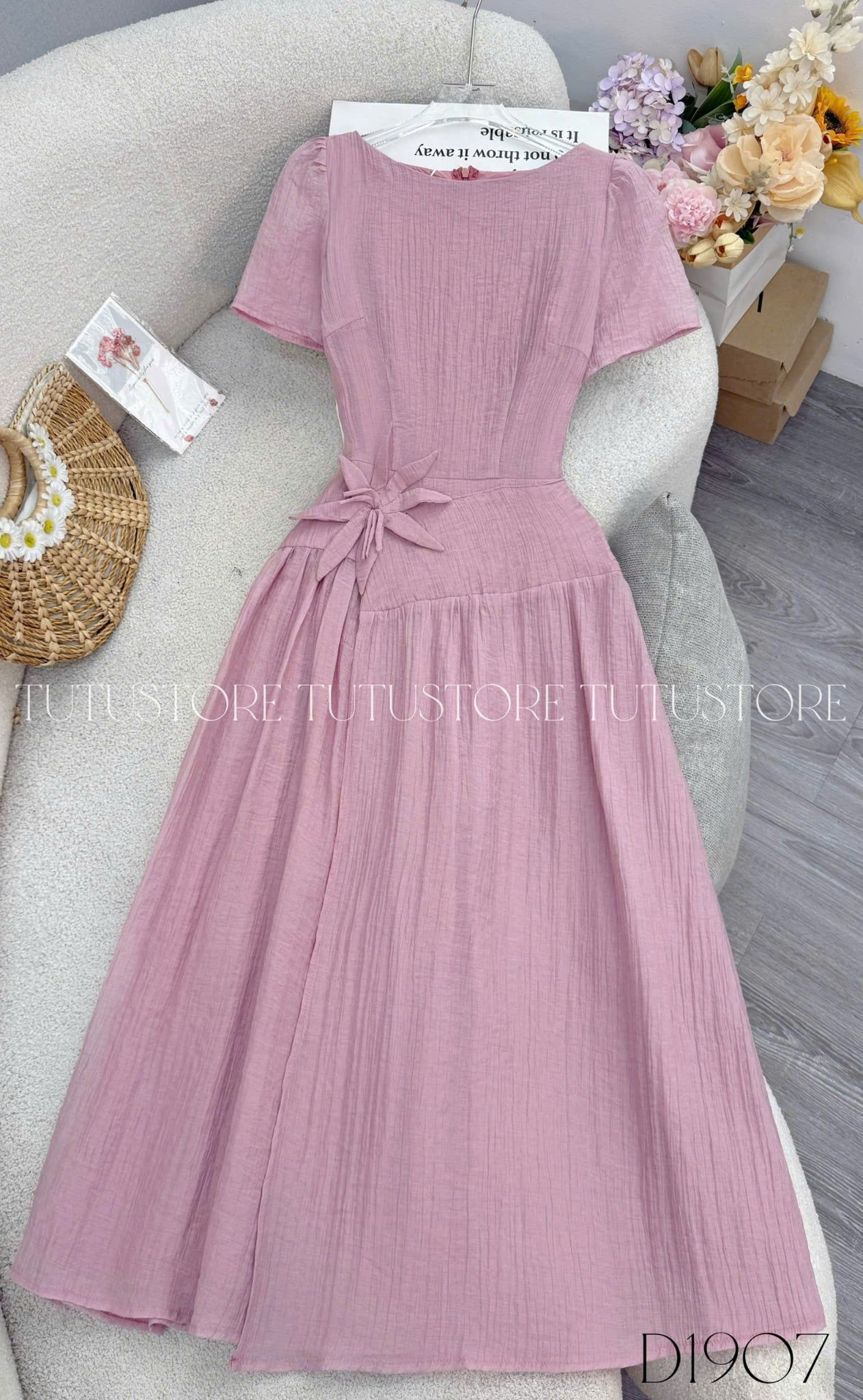 Đầm Thiết Kế Cổ Thuyền Dáng Dài Đầm Đi Tiệc TuTu Store Mã D1907