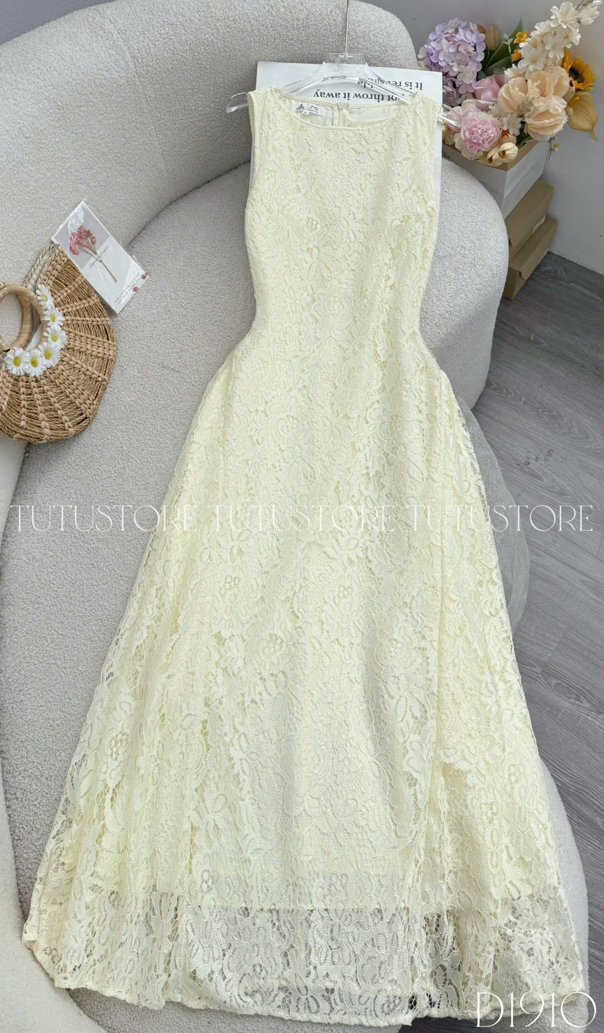 Đầm Thiết Kế Cổ Thuyền Hai Dây Dáng Dài Đầm Đi Tiệc TuTu Store Mã D1910