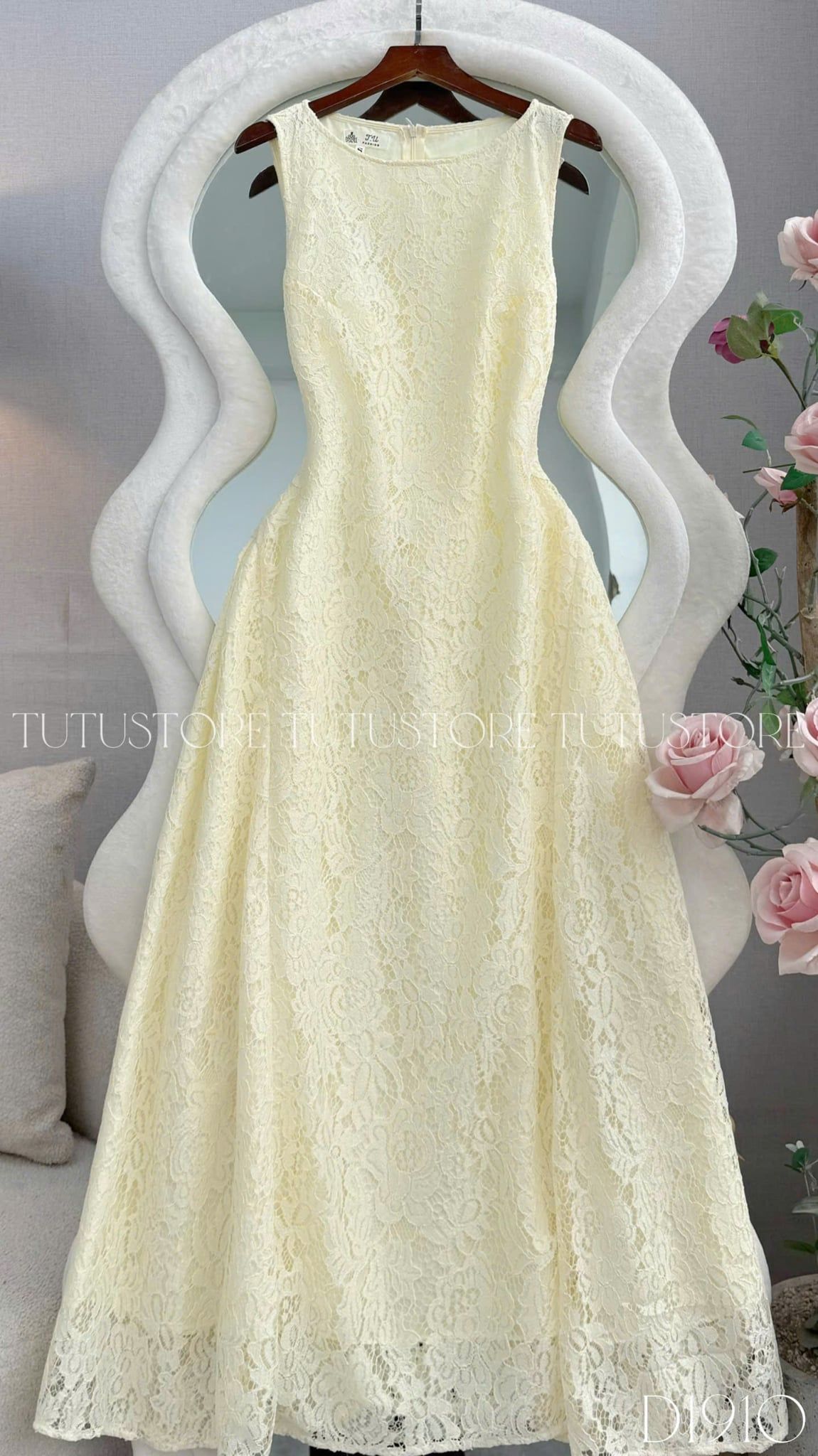 Đầm Thiết Kế Cổ Thuyền Hai Dây Dáng Dài Đầm Đi Tiệc TuTu Store Mã D1910