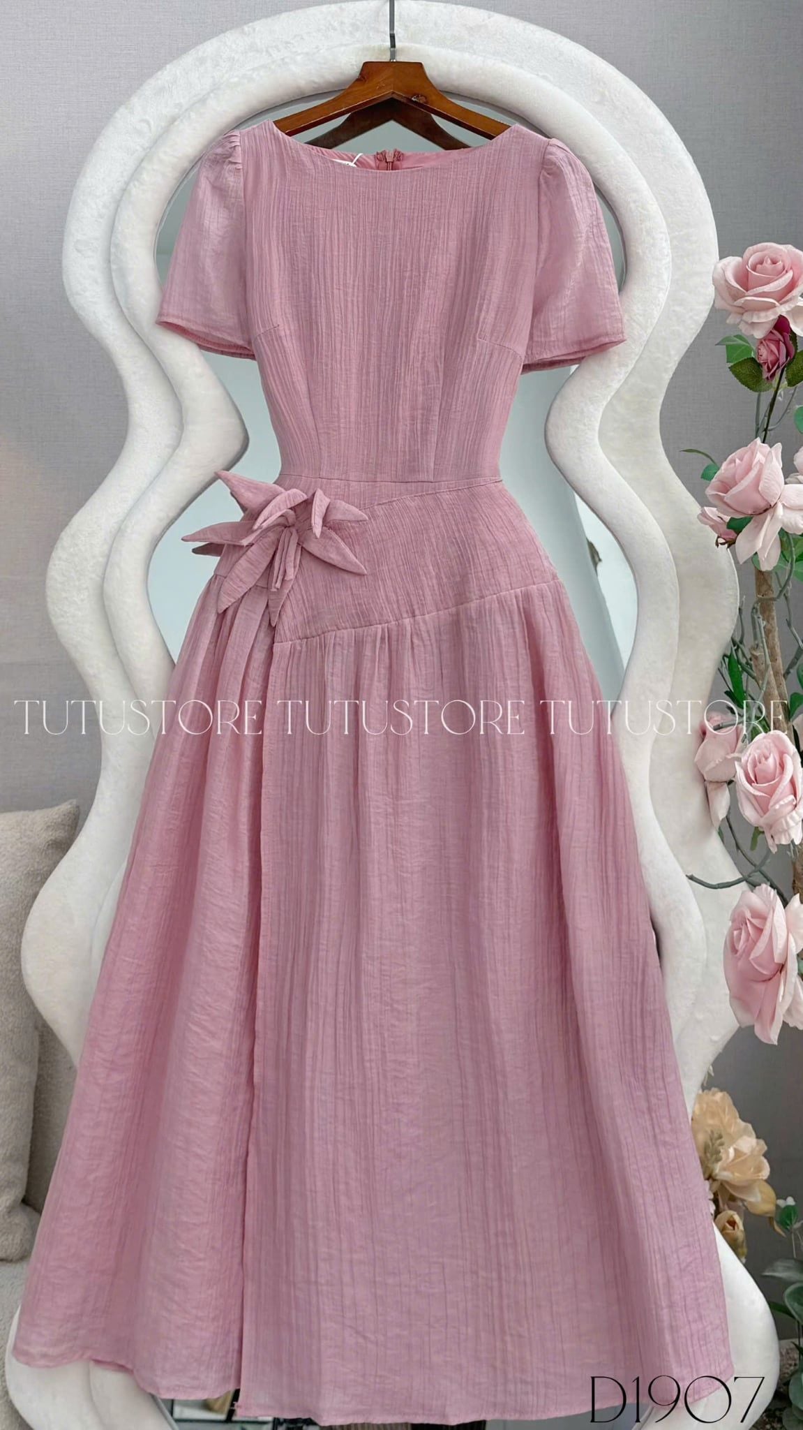 Đầm Thiết Kế Cổ Thuyền Dáng Dài Đầm Đi Tiệc TuTu Store Mã D1907