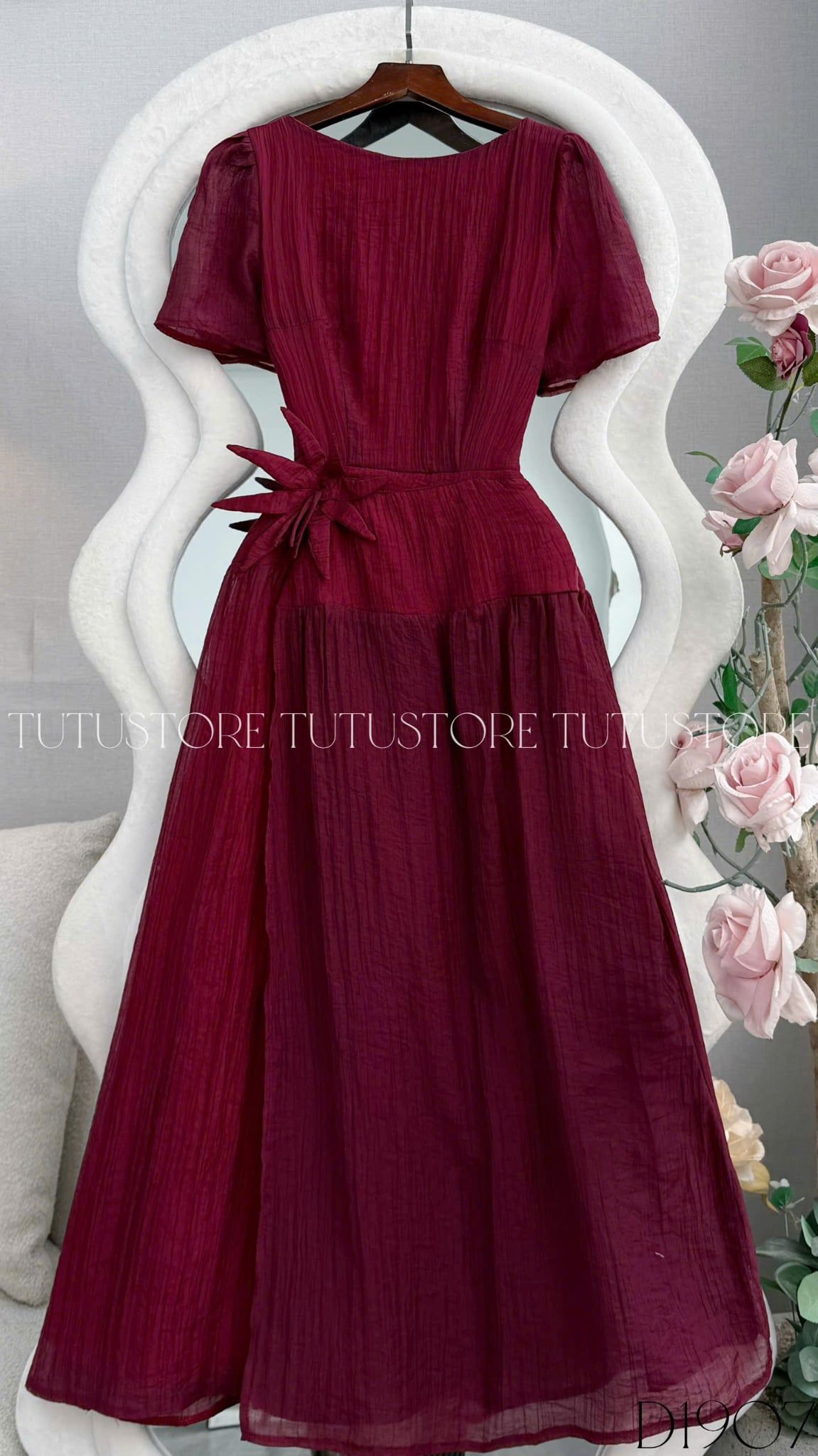 Đầm Thiết Kế Cổ Thuyền Dáng Dài Đầm Đi Tiệc TuTu Store Mã D1907