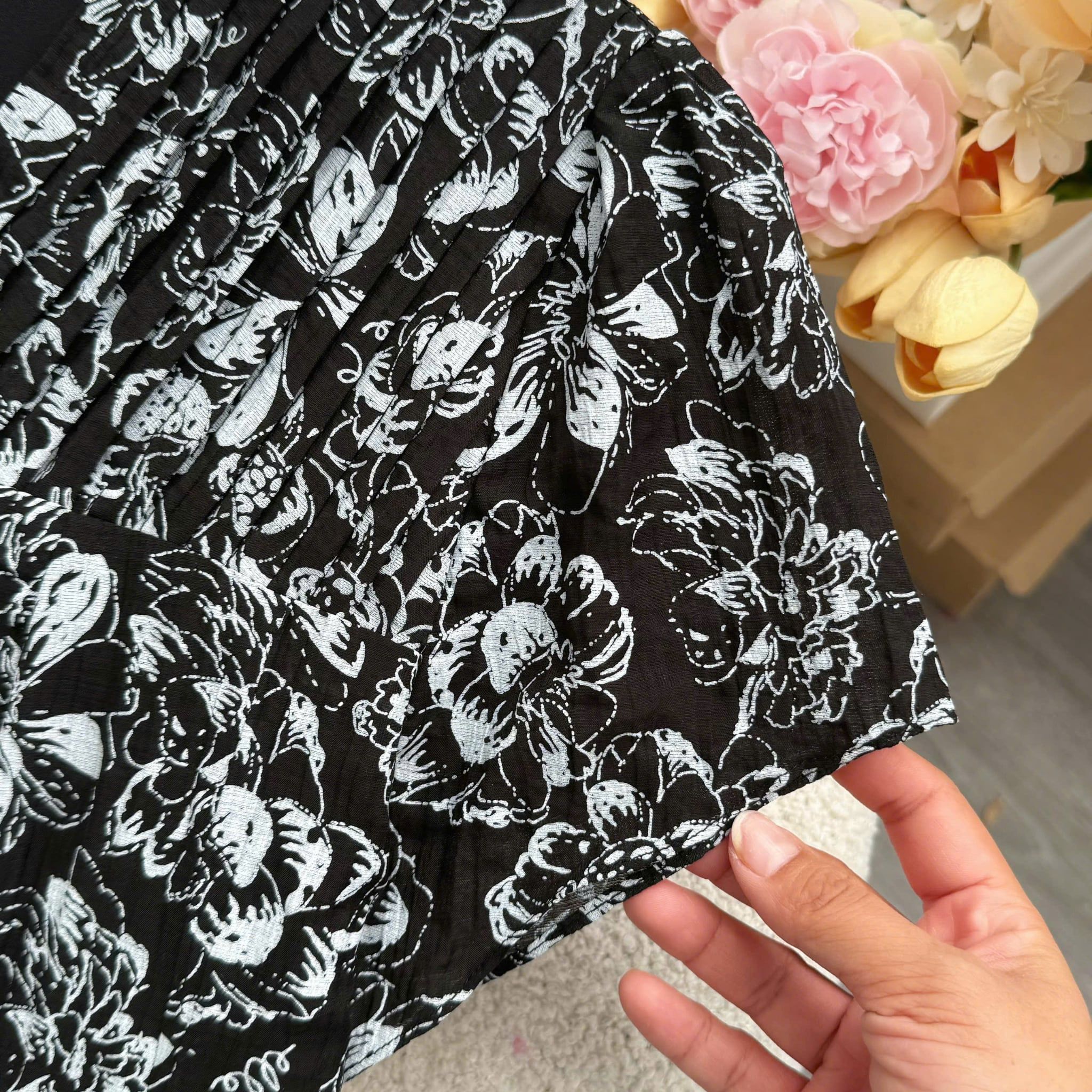 Đầm Thiết Kế  Chiết Eo Cổ V Dáng Dài Đi Tiệc TuTu Store Mã D1920