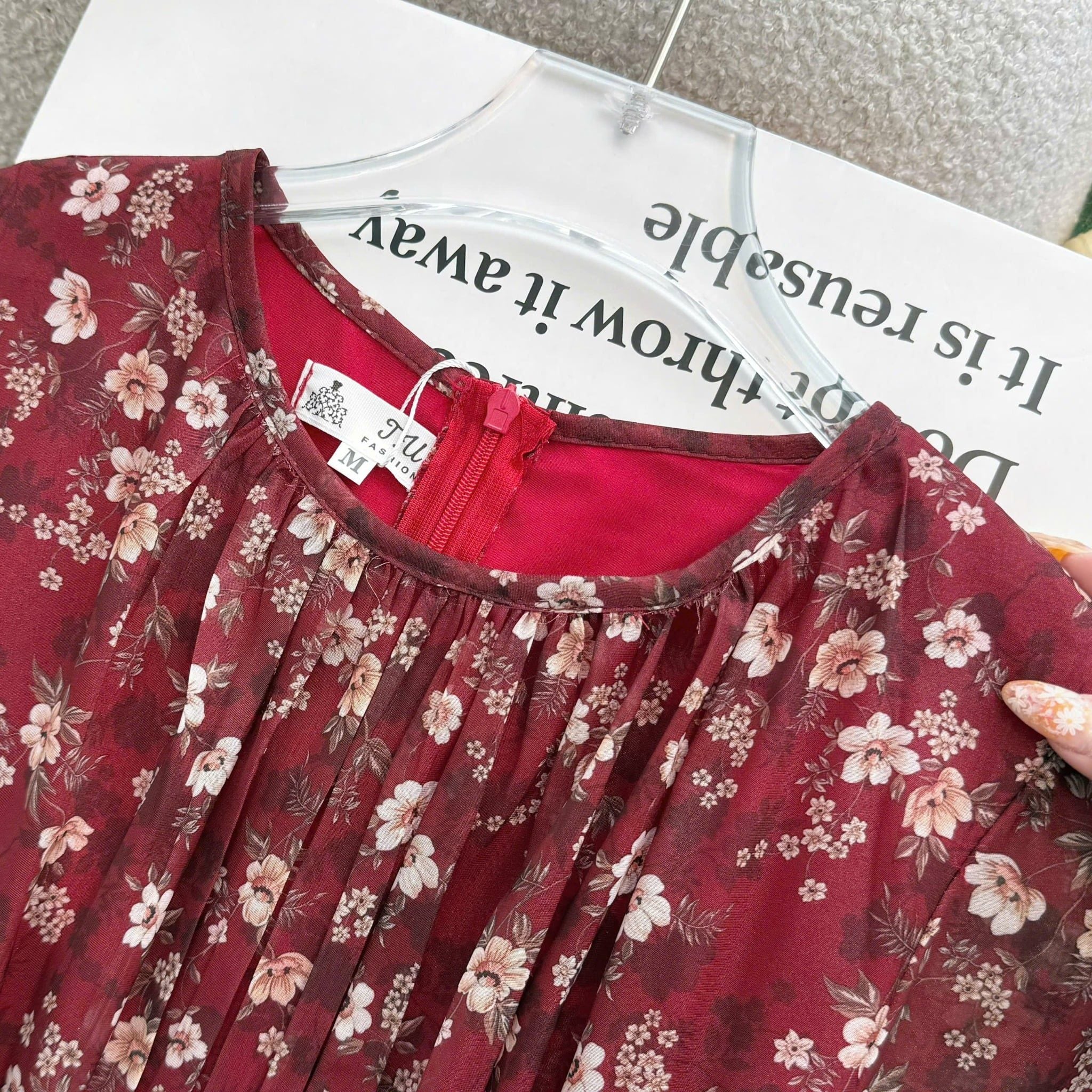 Đầm Thiết Kế Cổ Tròn Dáng Xòe Đi Chơi TuTu Store Mã D1717