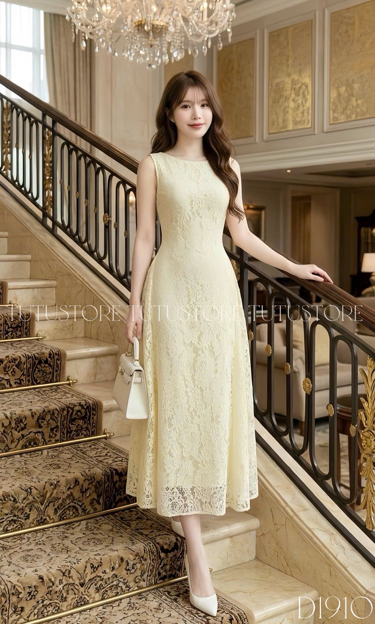 Đầm Thiết Kế Cổ Thuyền Hai Dây Dáng Dài Đầm Đi Tiệc TuTu Store Mã D1910