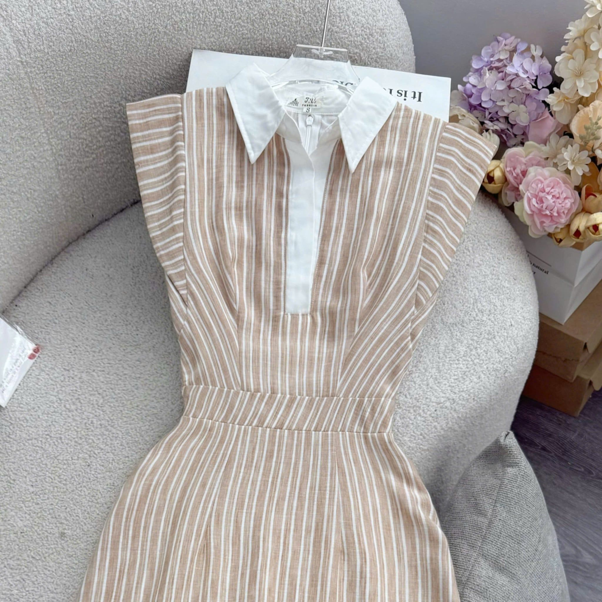 Đầm Thiết Kế Cổ Sơ Mi Dáng Xòe Nhẹ Nhàng Đầm Đi Tiệc TuTu Store Mã D1940