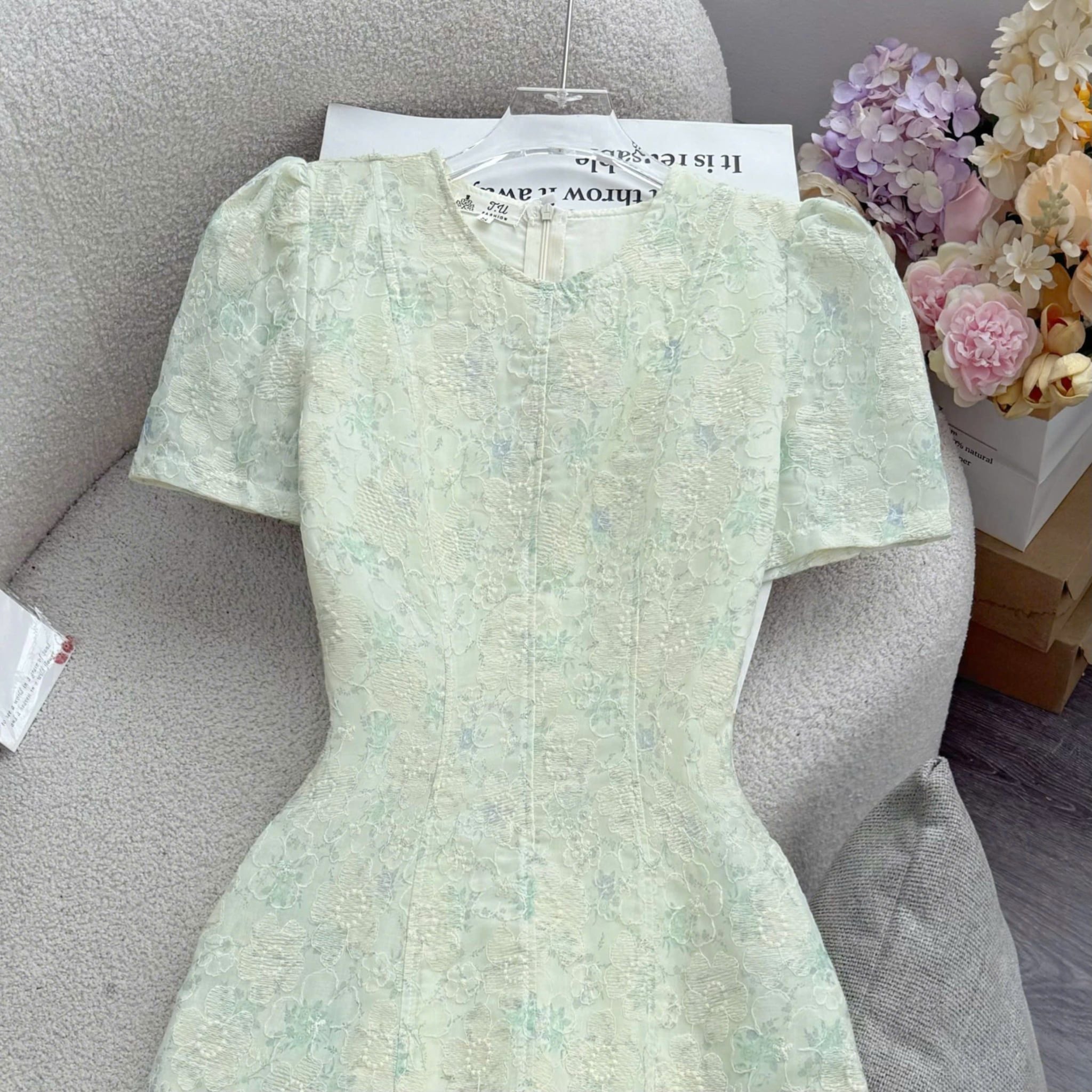 Đầm Thiết Kế Cổ Tròn Dáng A Dài Đầm Đi Tiệc TuTu Store Mã D1934